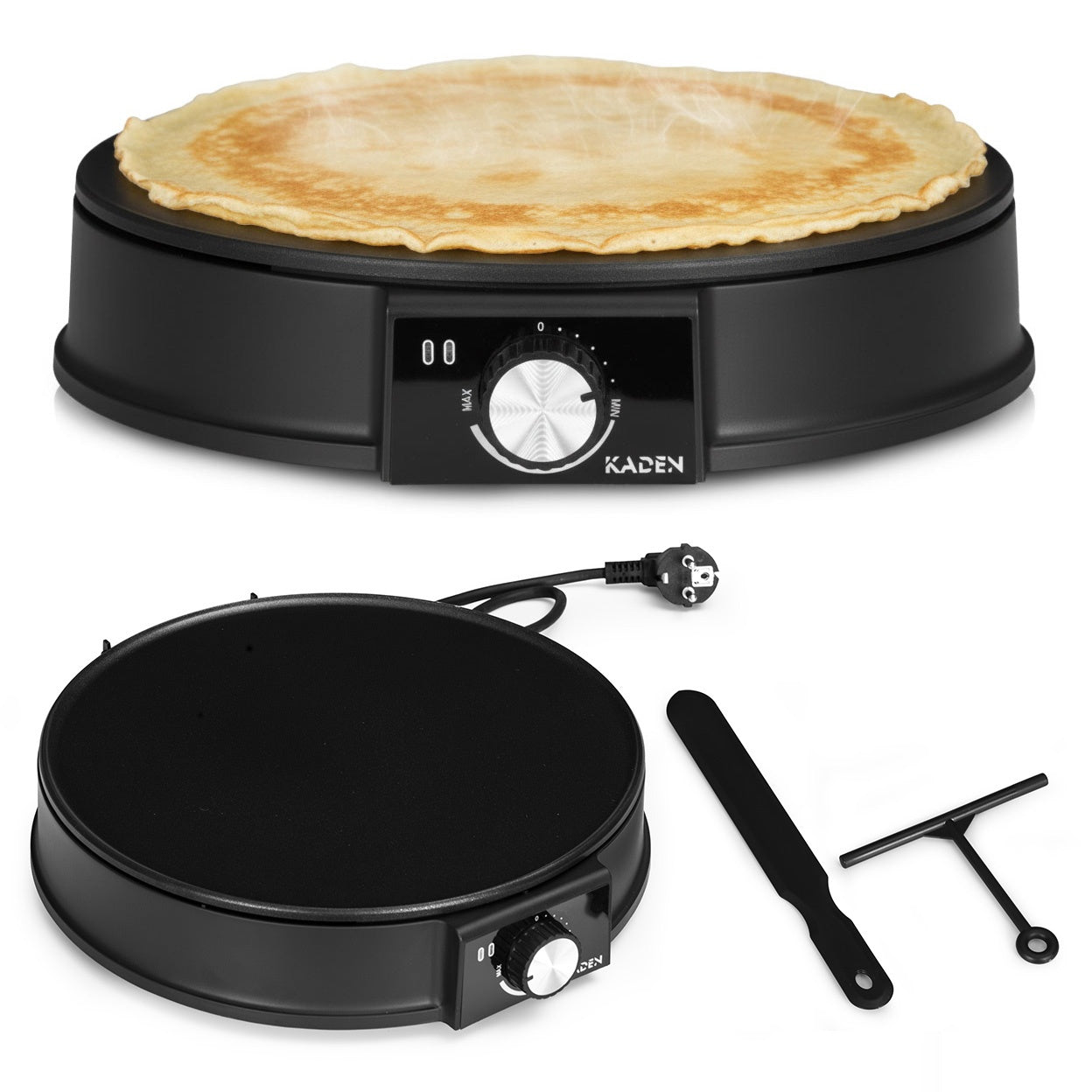 Electric Crepe Maker, Non-Stick, 1200W, 30cm Plate