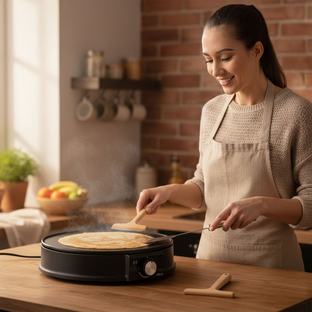 Electric Crepe Maker, Non-Stick, 1200W, 30cm Plate