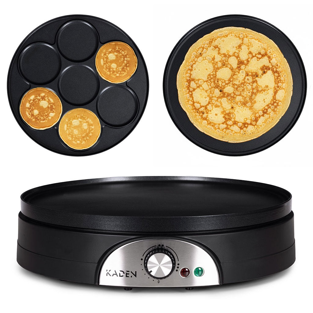 Electric Double-Sided Crepe Maker, Non-Stick, 1500W