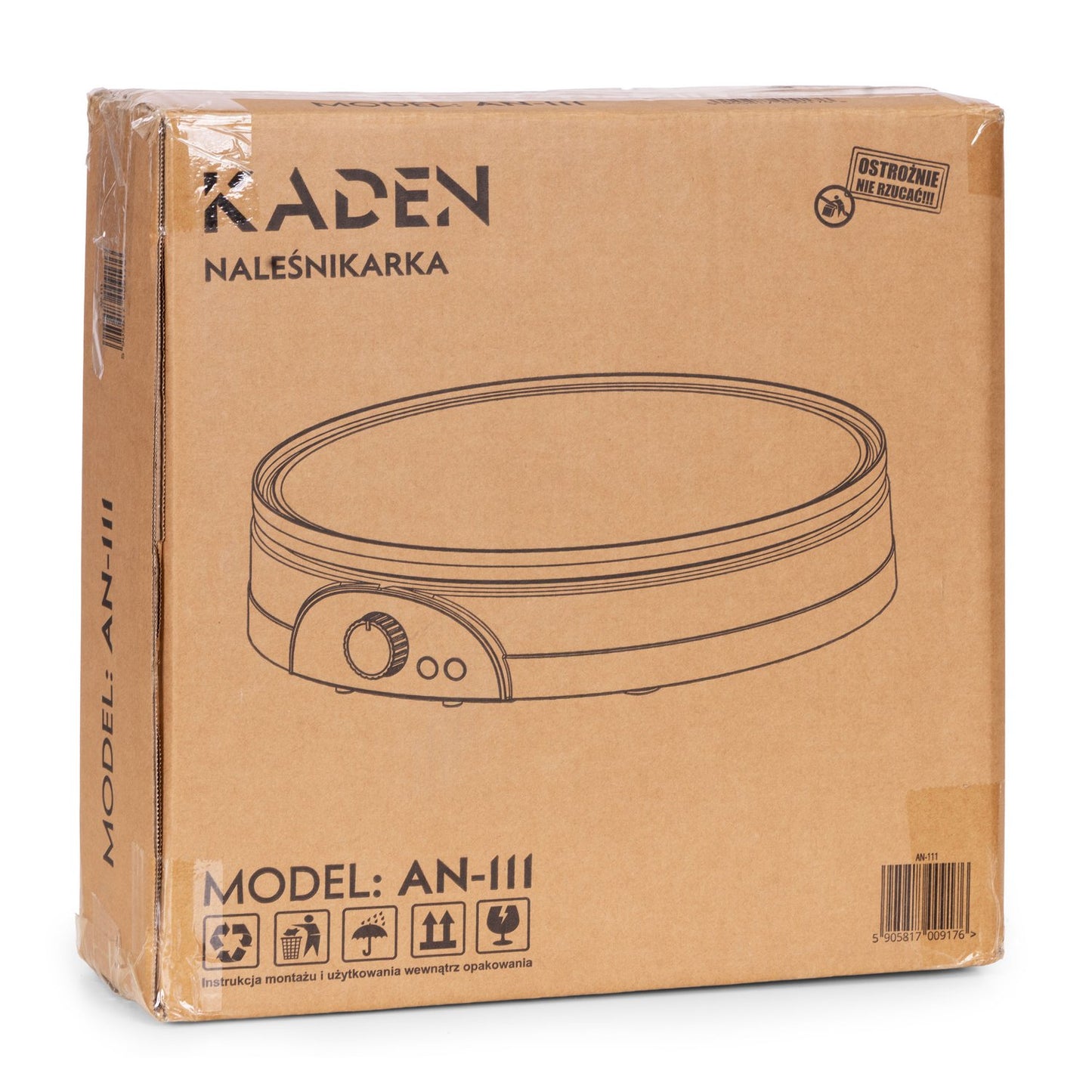 Electric Double-Sided Crepe Maker, Non-Stick, 1500W