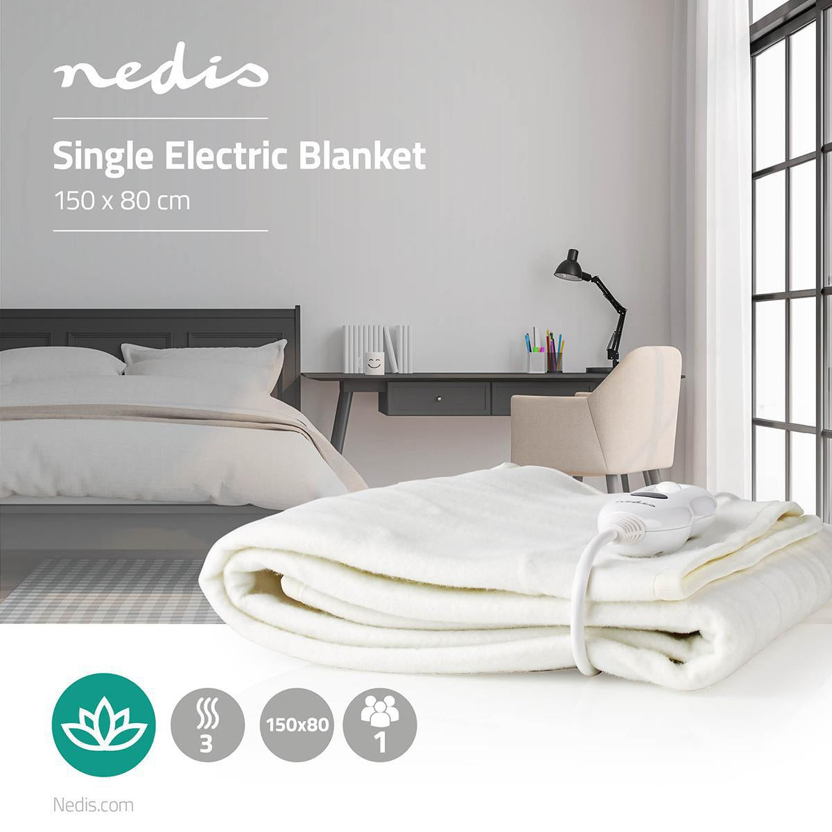Electric Felt | Felt | 1 Person | 150 x 80 cm | 3 Heat settings | Washable | Overheat Protection | Polyester