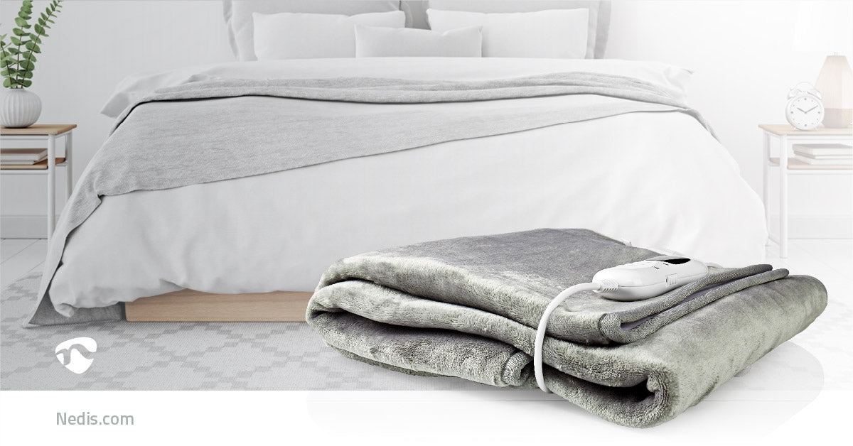 Electric Felt | Felt | 1 Person | 150 x 80 cm | 9 Heat settings | Washable | Overheat Protection | Digital control | Fleece / Polyester