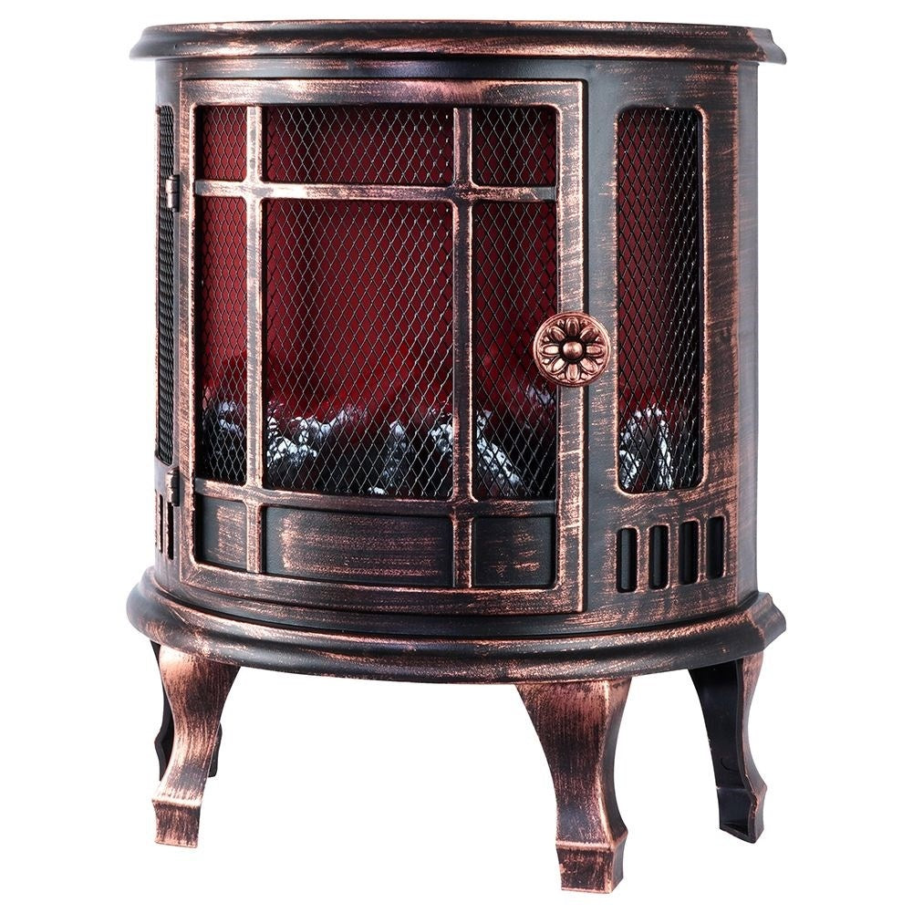 Electric Fireplace with Realistic LED Lights and Burning Effects