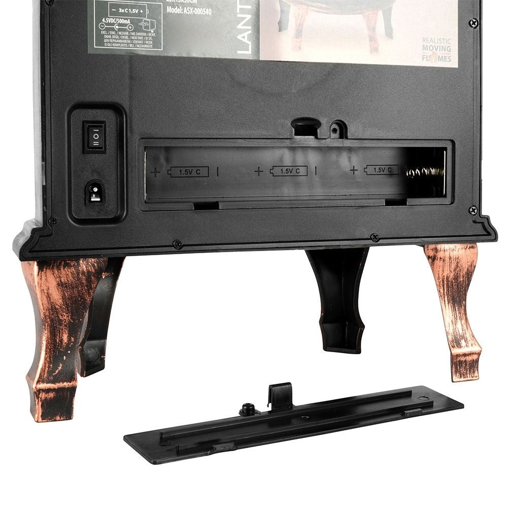 Electric Fireplace with Realistic LED Lights and Burning Effects