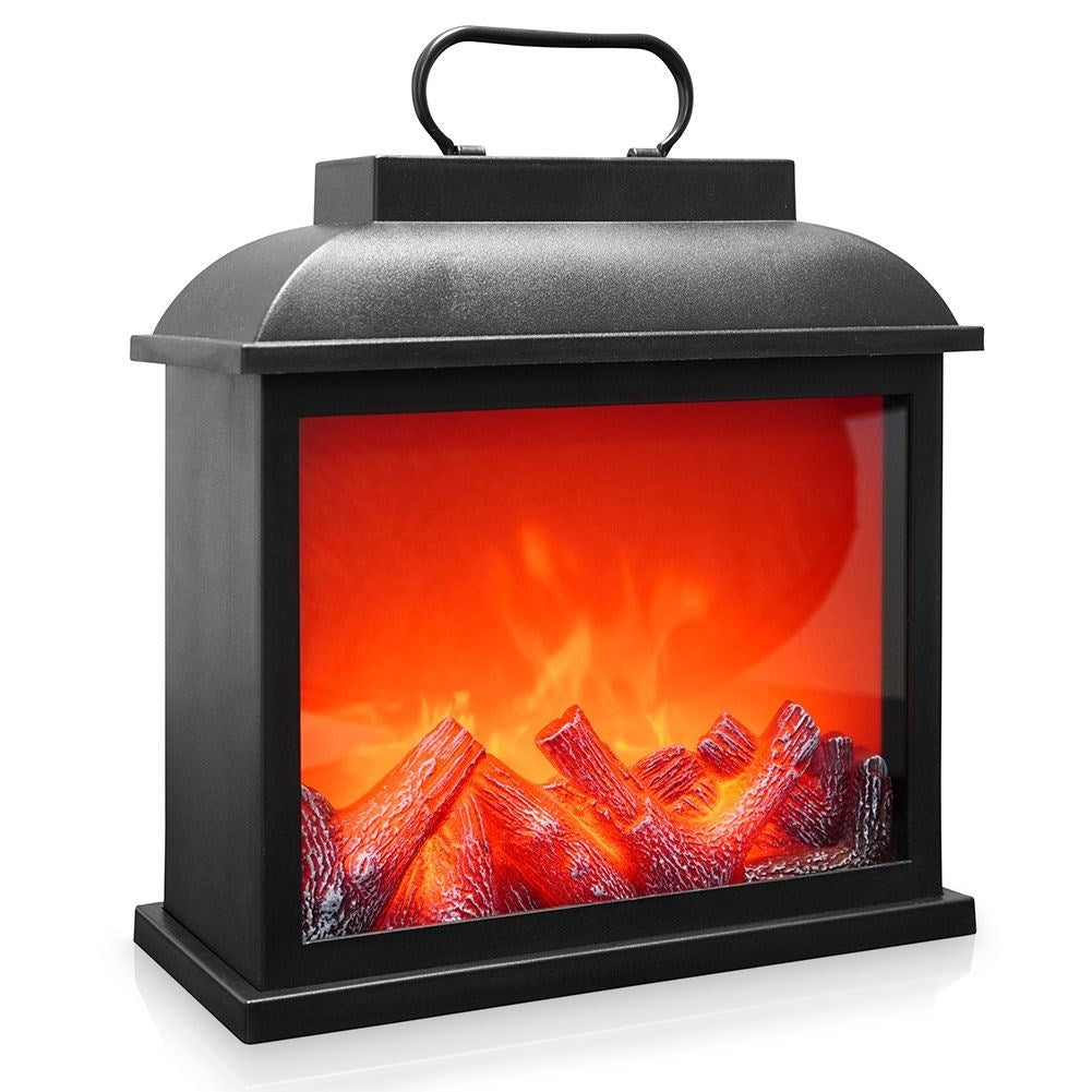 Electric Fireplace with Realistic LED Lights and Flames