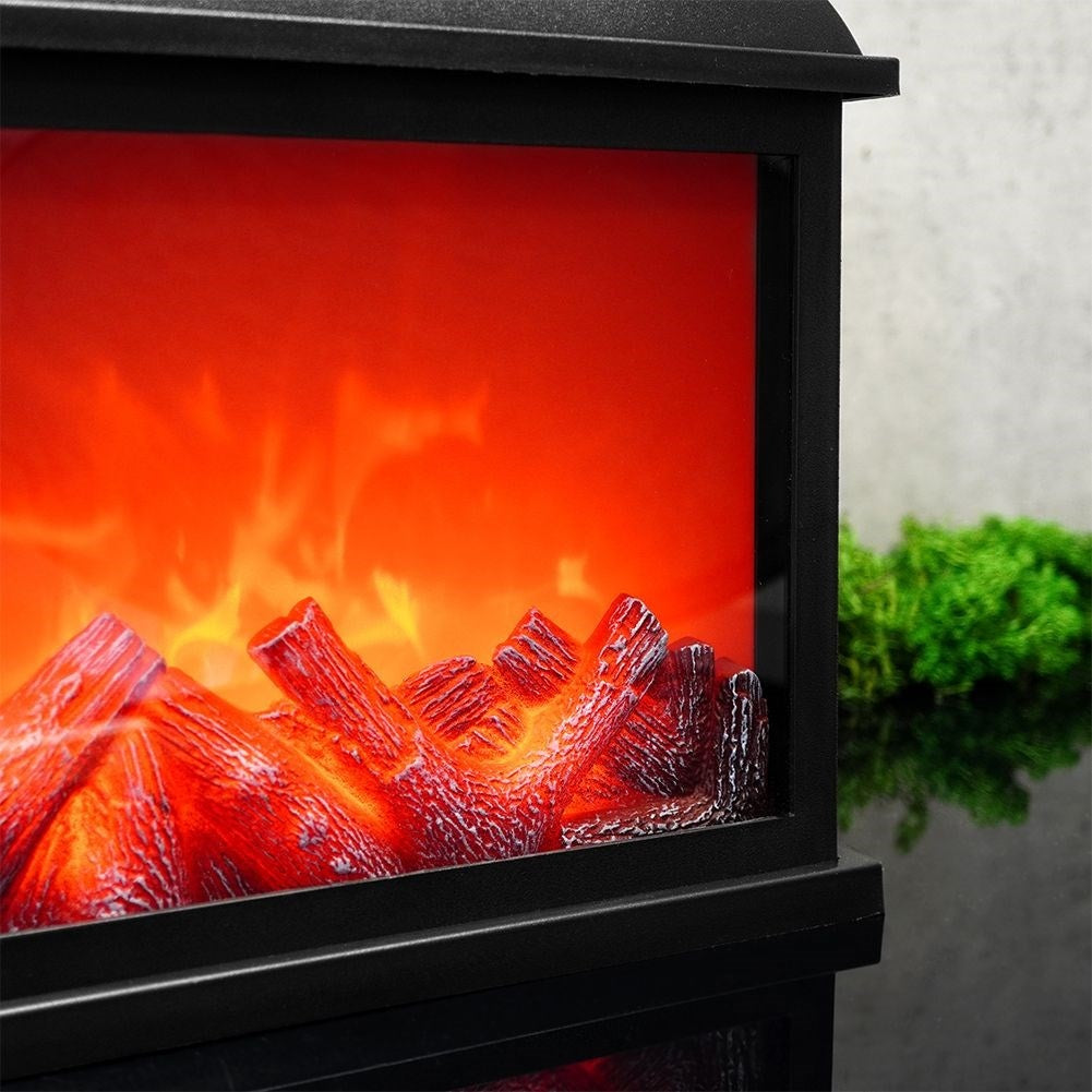 Electric Fireplace with Realistic LED Lights and Flames
