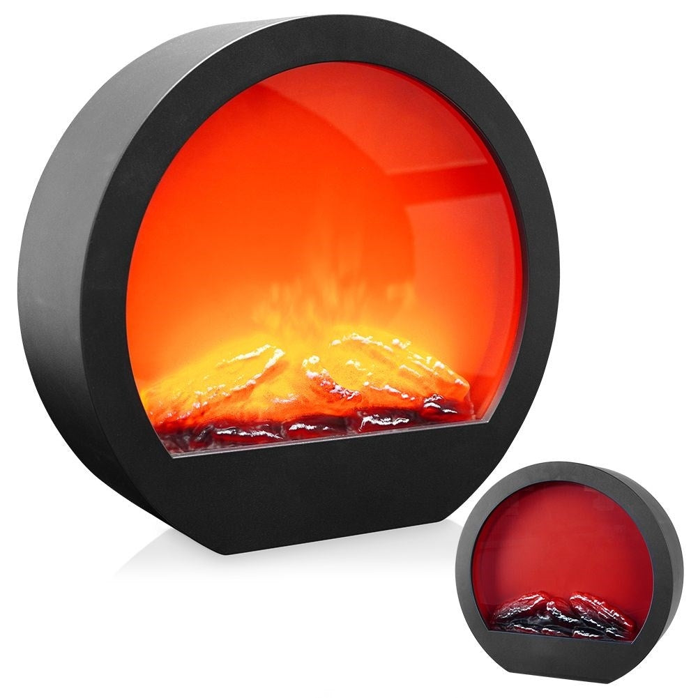Electric Fireplace with Realistic LED lights