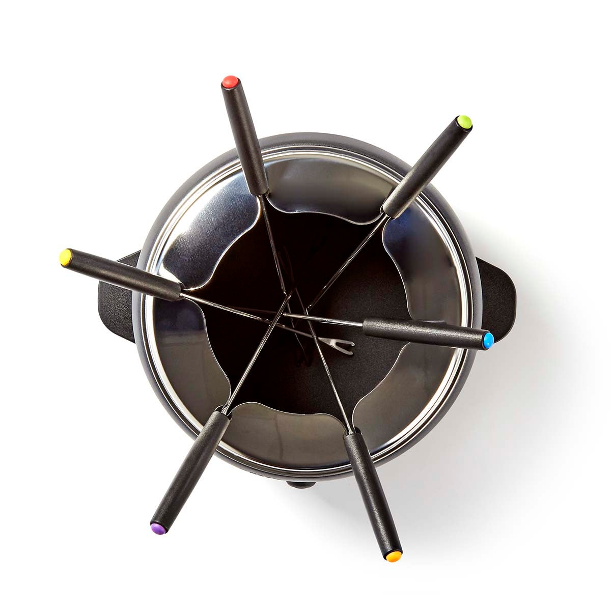 Electric Fondue Set, 2.3L, 6-Person, Adjustable Temp