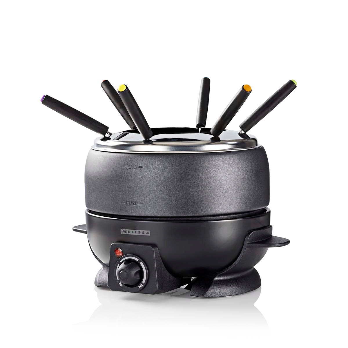 Electric Fondue Set, 2.3L, 6-Person, Adjustable Temp