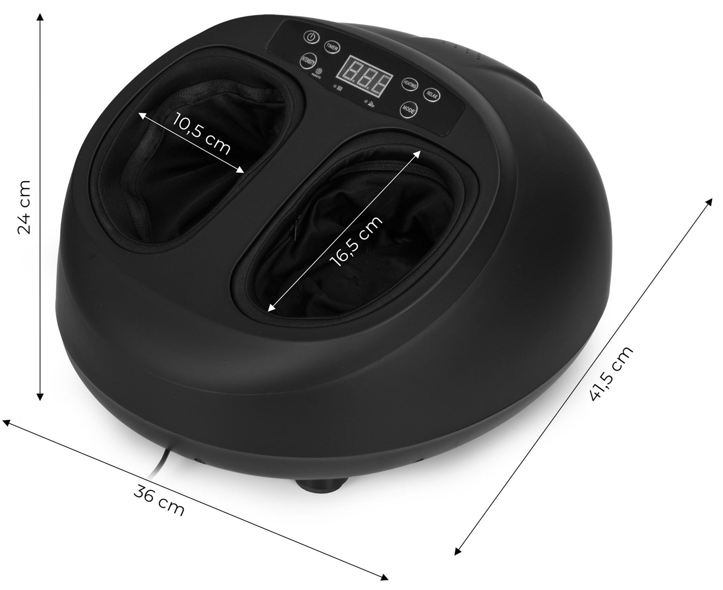 Electric Foot Massager with Heat, 3 Modes, Remote Control