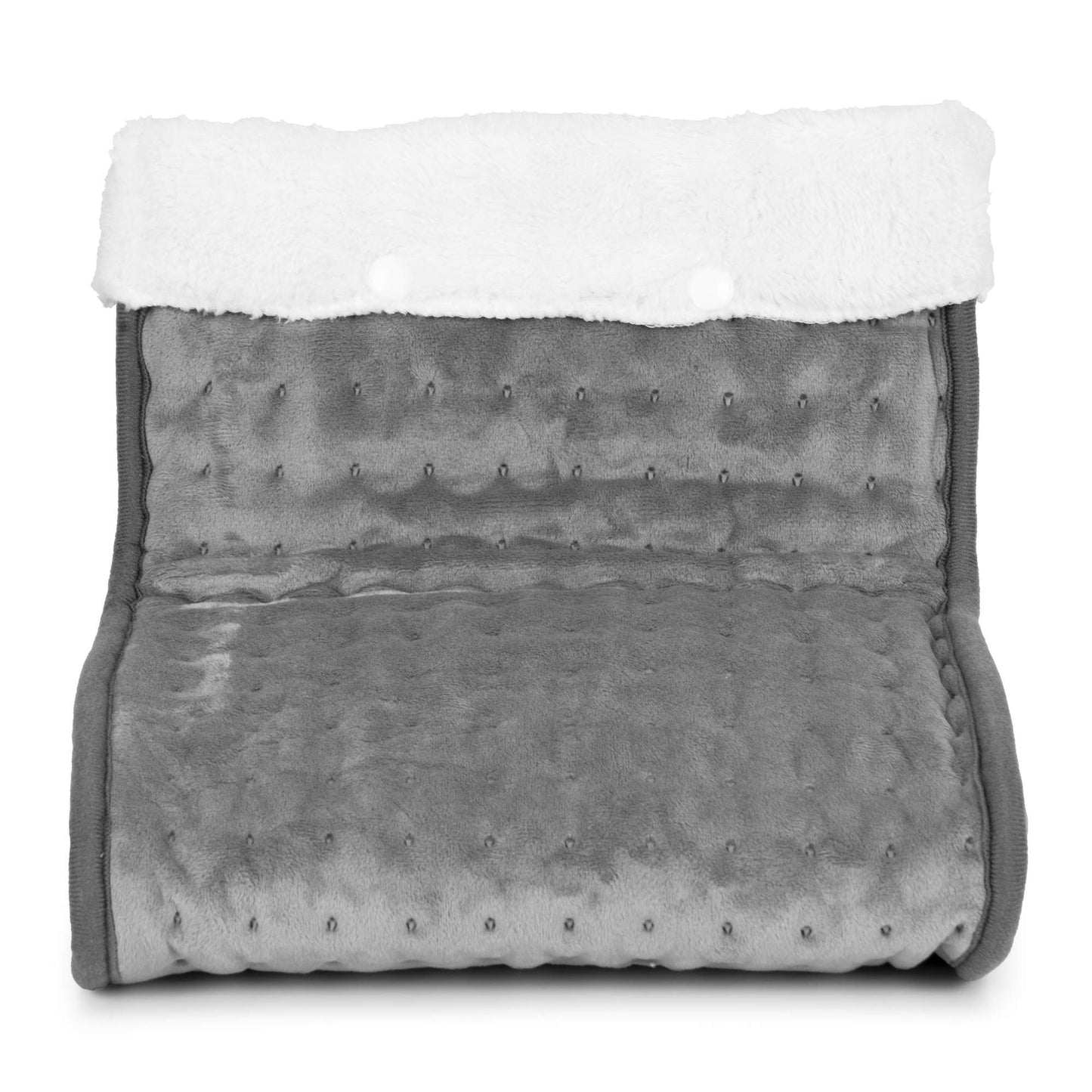 Electric Foot Warmer with Remote, 10 Heat Levels, Dark Grey