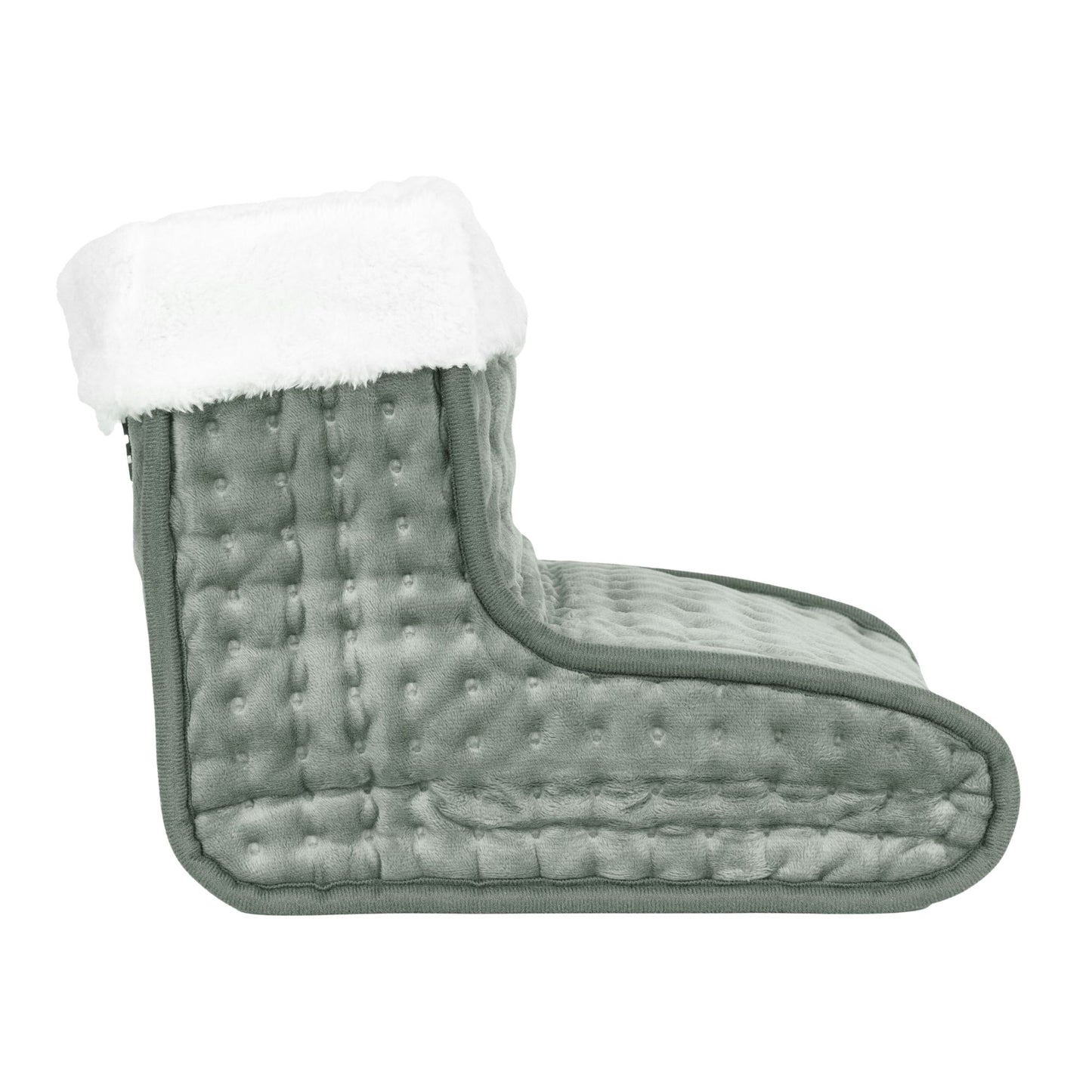 Electric Foot Warmer with Remote, 10 Heat Levels, Light Grey