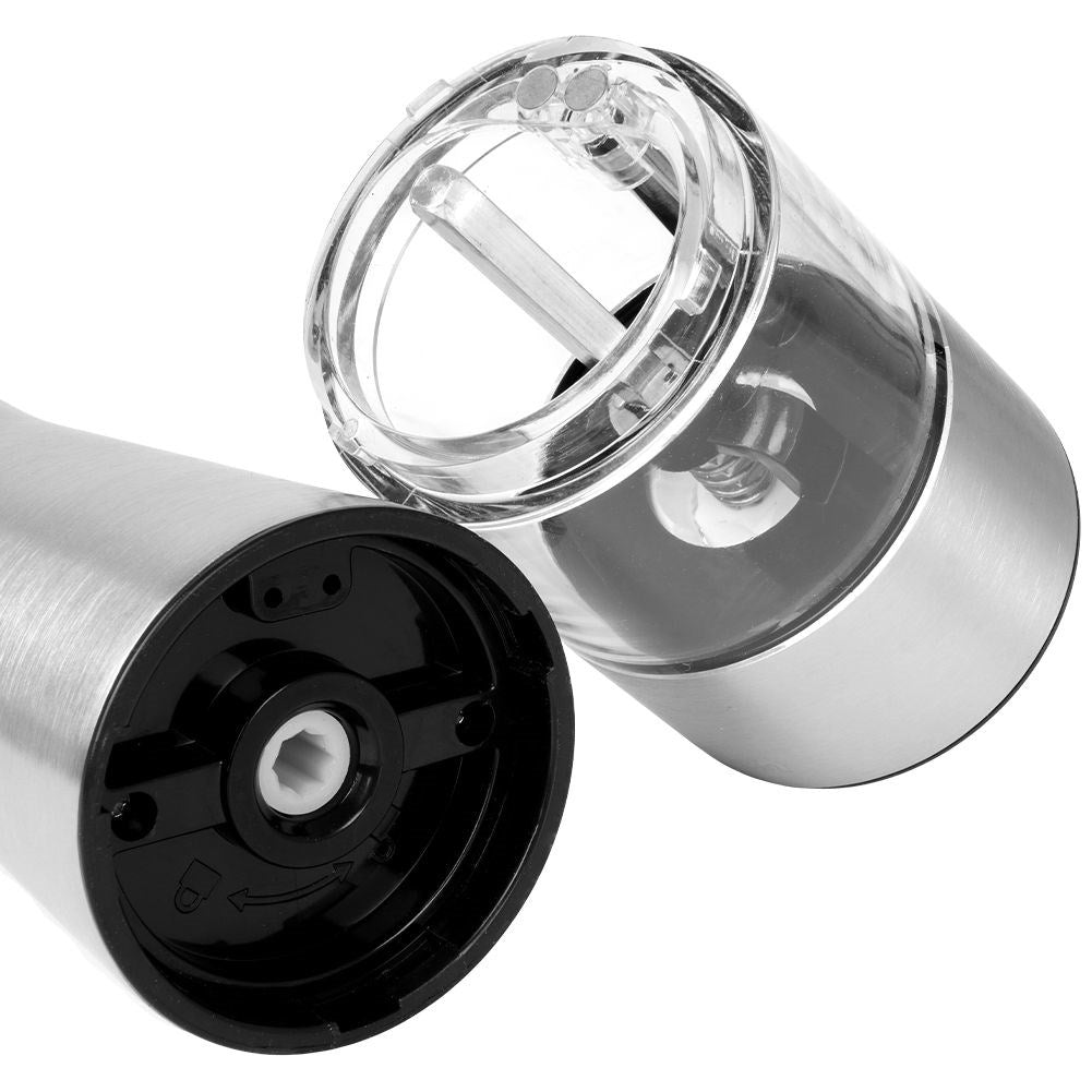 Electric Grinder for Pepper, Salt and Spices in Stainless Steel