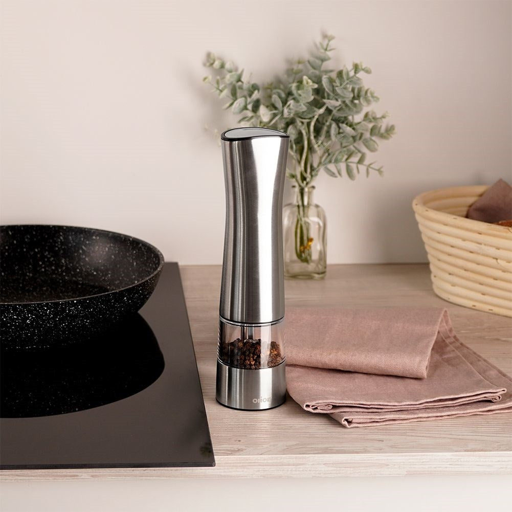 Electric Grinder for Pepper, Salt and Spices in Stainless Steel
