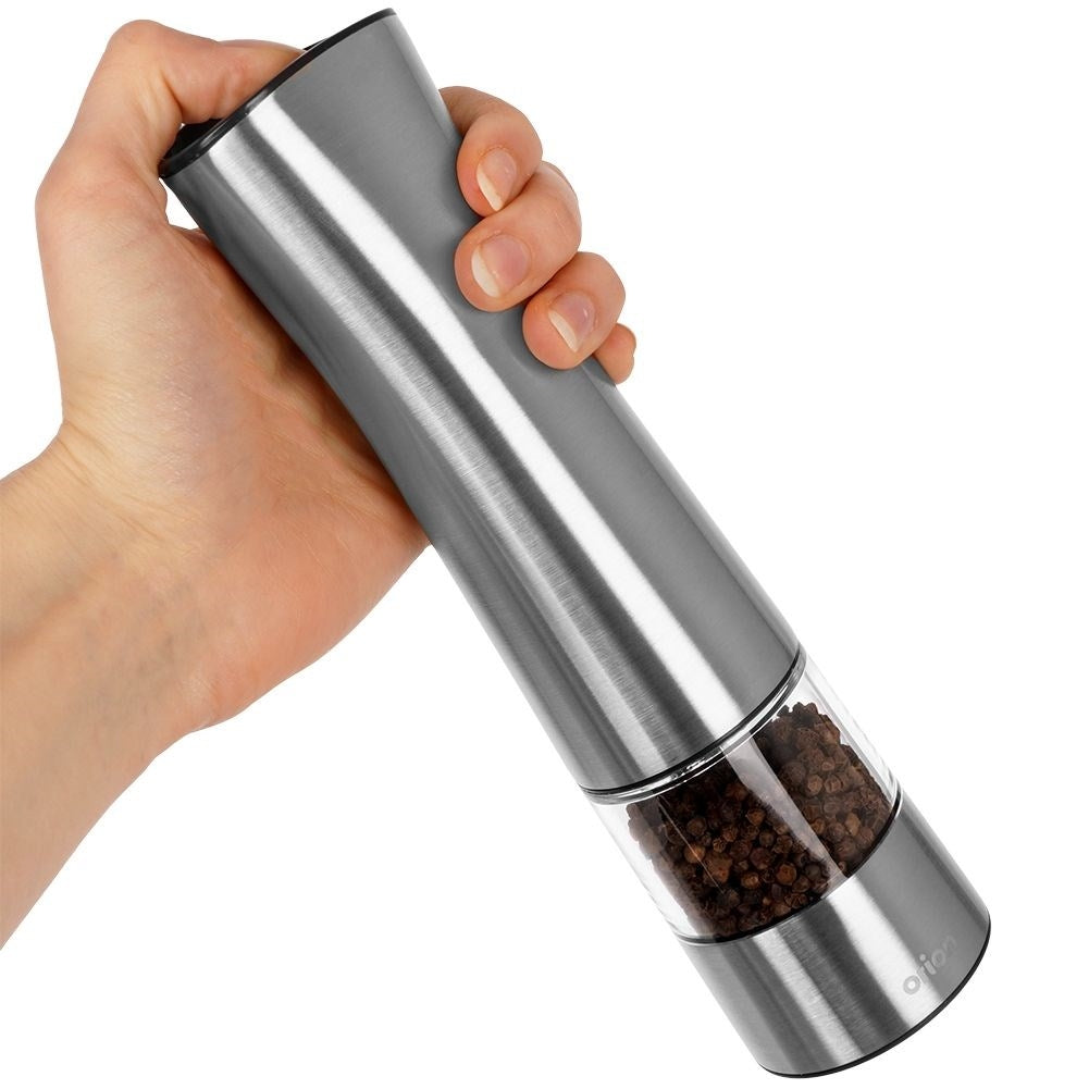 Electric Grinder for Pepper, Salt and Spices in Stainless Steel