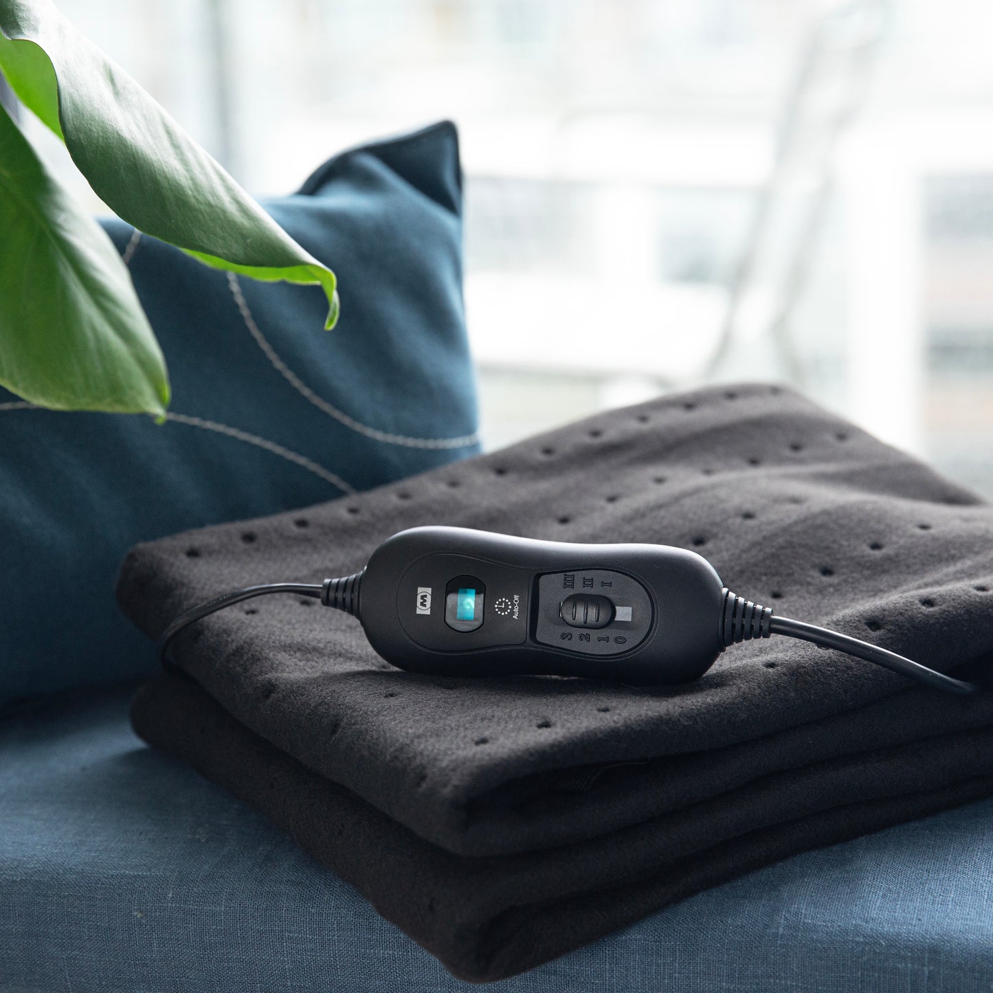 Electric Heating Blanket, 80x150cm, 3 Heat Settings, Black