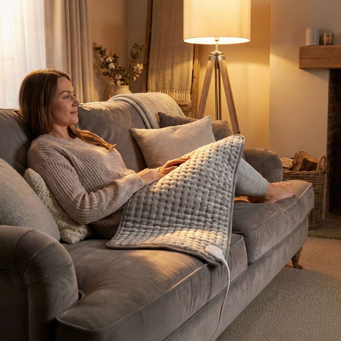 Electric Heating Pad with Remote, 10 Levels, 60x30 cm