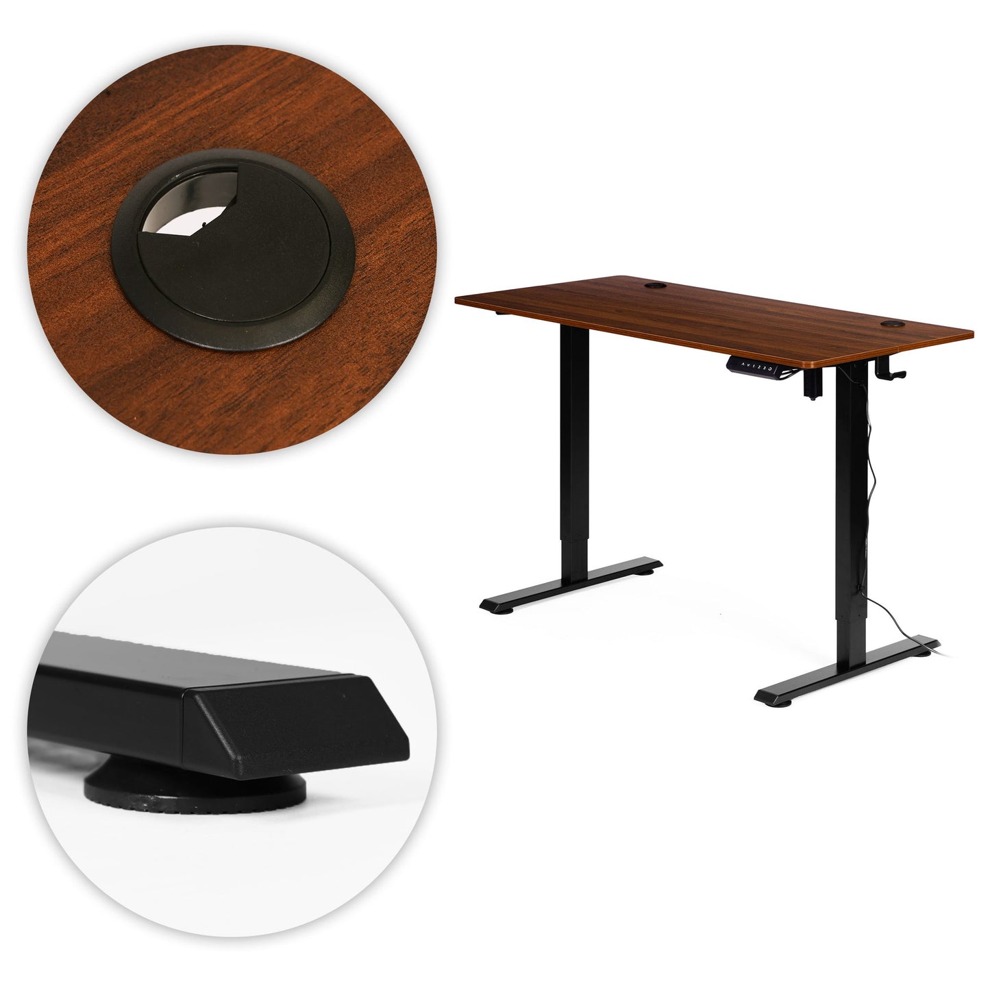 Electric Height-Adjustable Desk, 120x60 cm, 72–117 cm