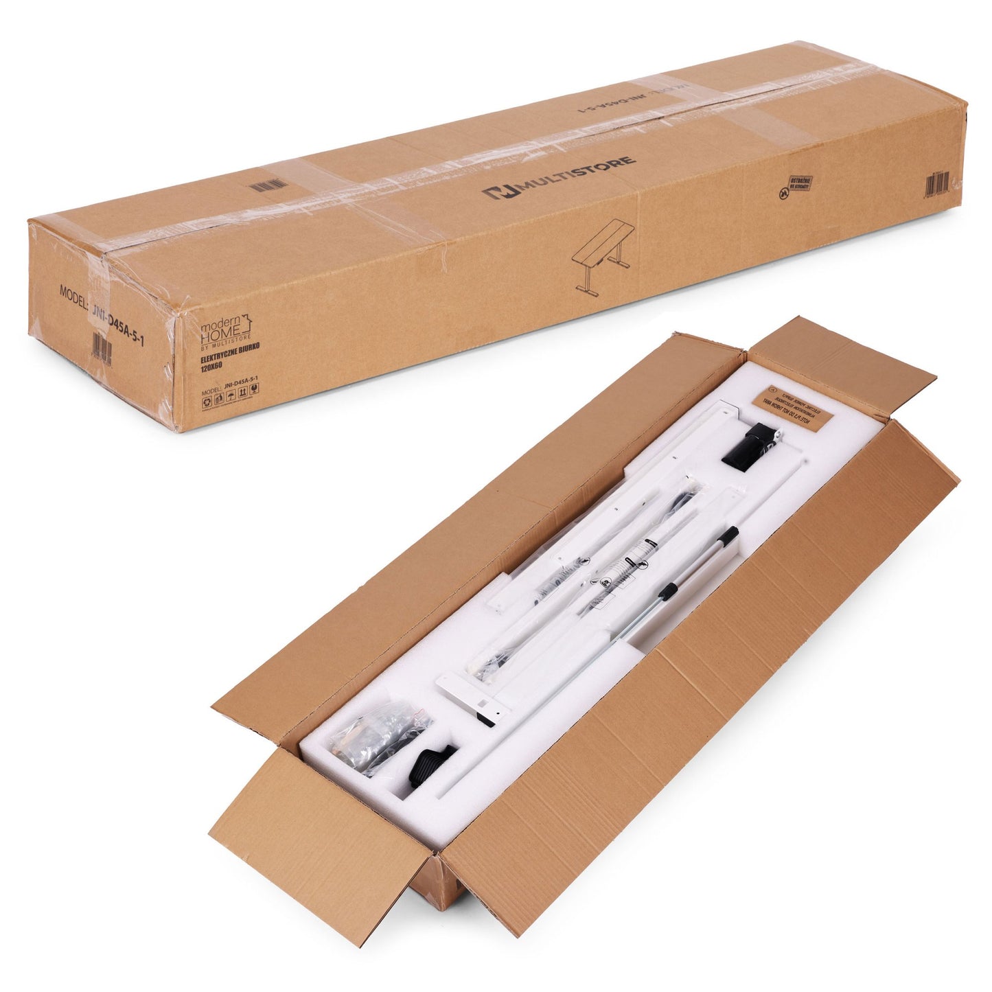Electric Height Adjustable Desk, 120x60 cm, 72–117 cm Range