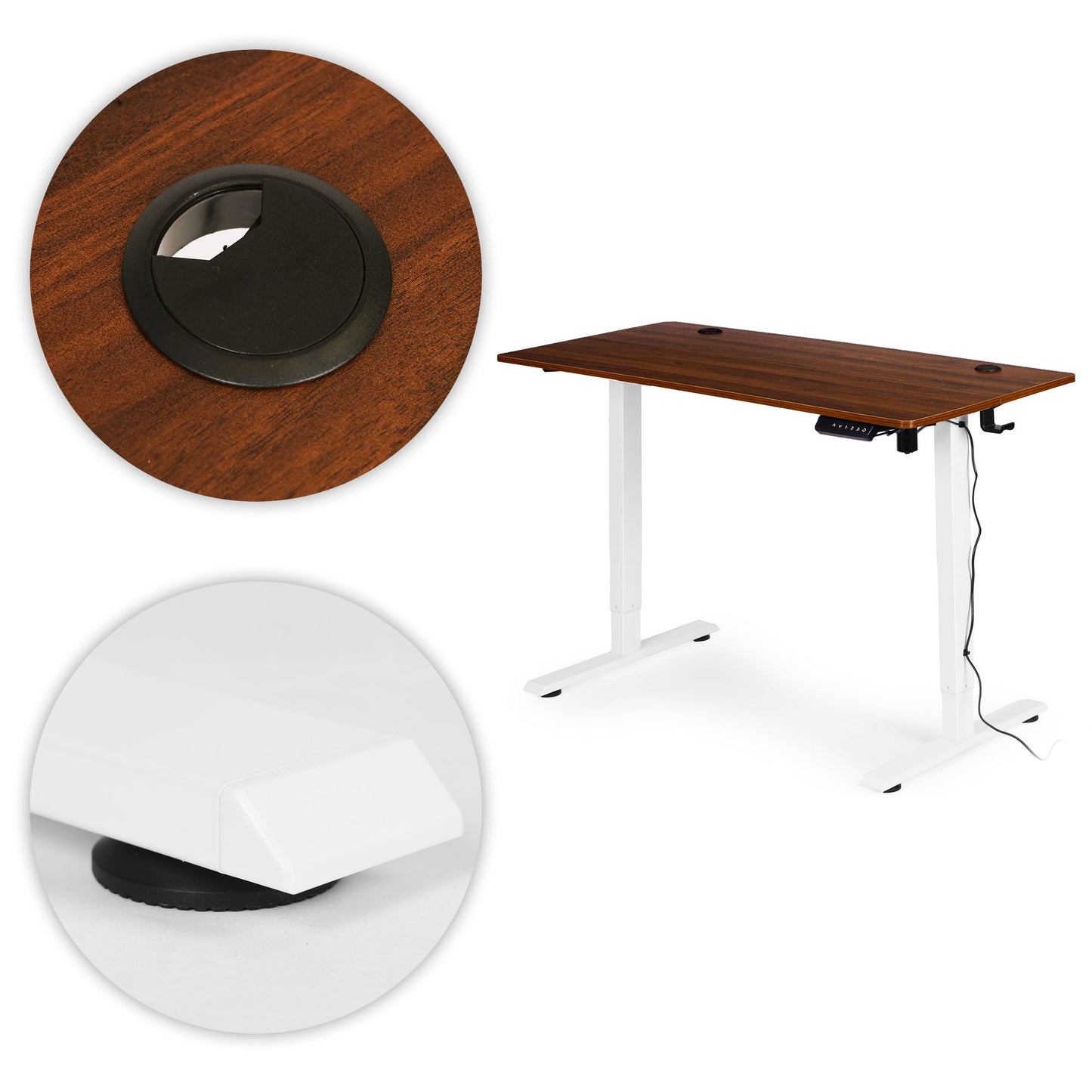 Electric Height Adjustable Desk, 120x60 cm, 72–117 cm Range