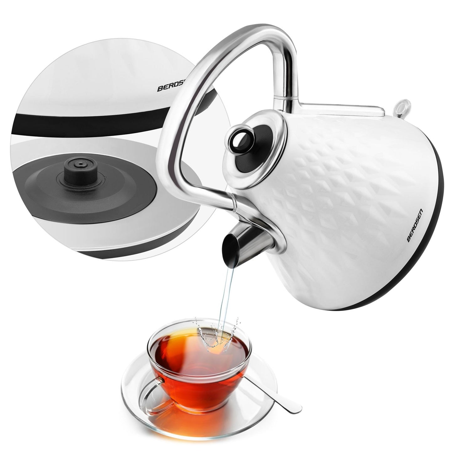 Electric Kettle 1.7L BD-700 White