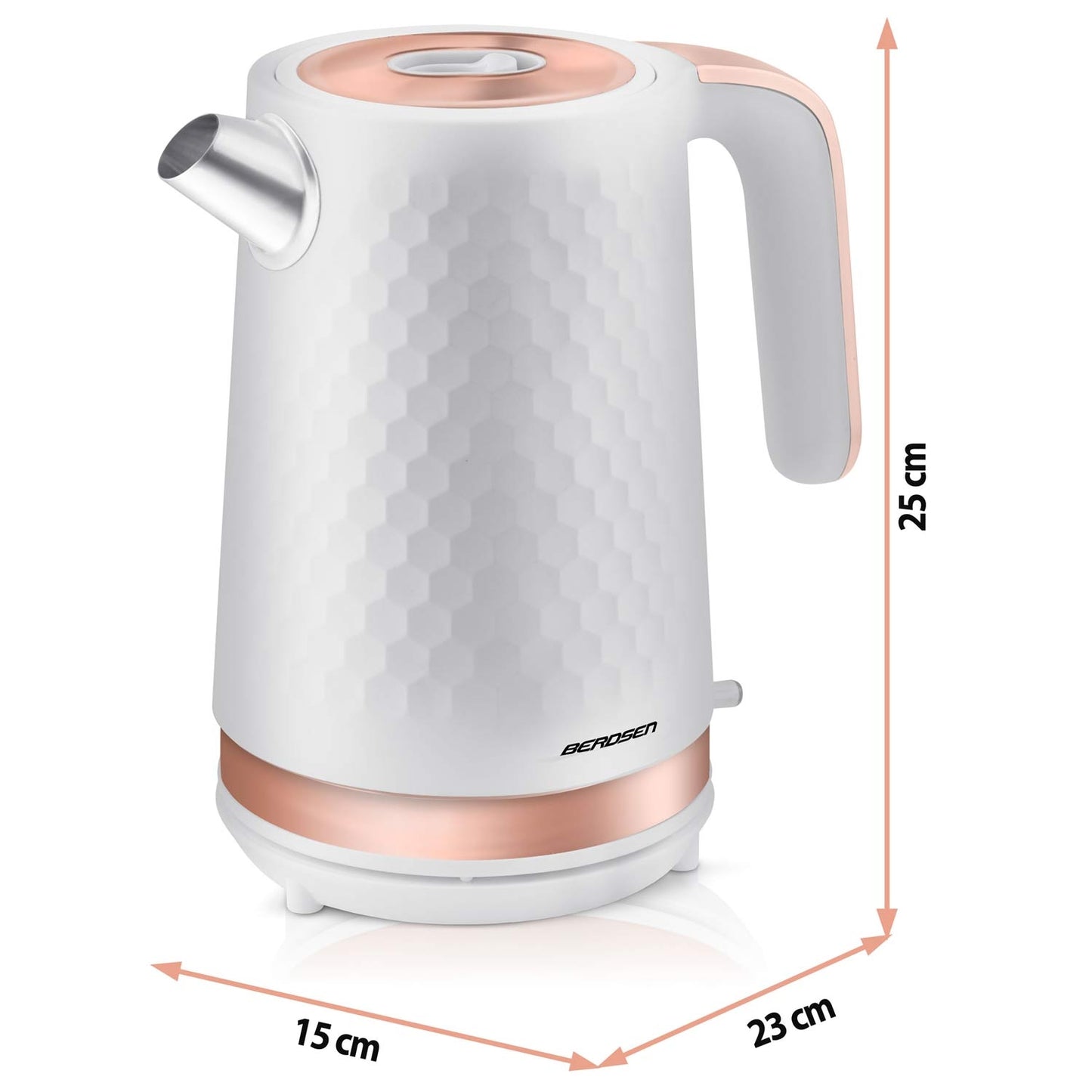 Electric Kettle 1.7L BD-705 White/Copper