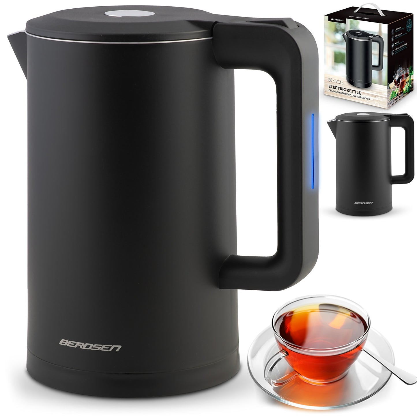 Electric Kettle 1.7L BD-710 Black