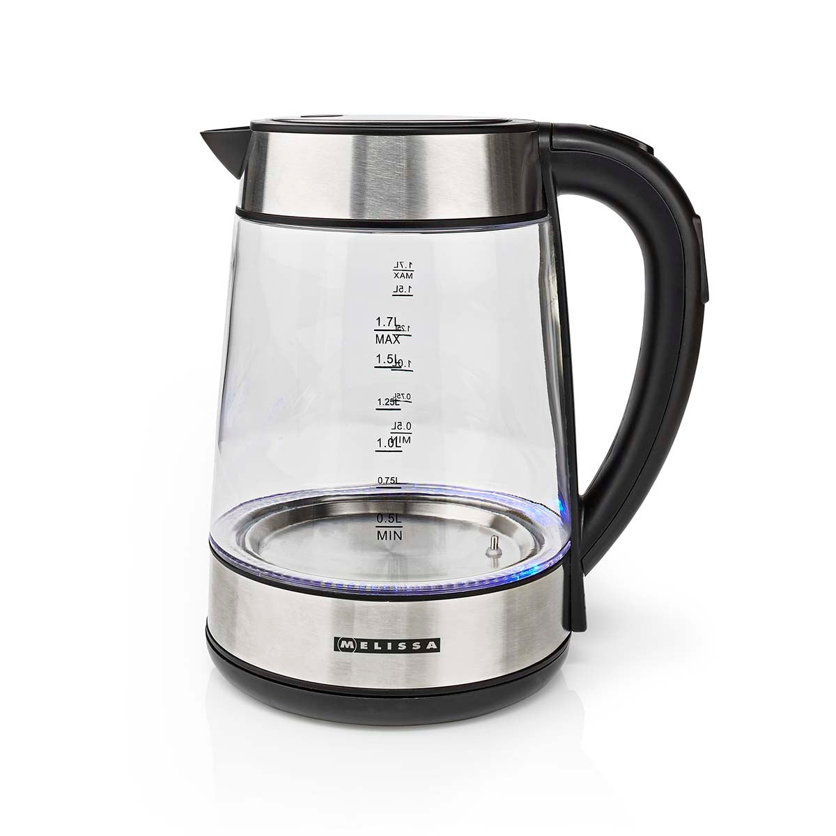 Electric Kettle, 1.7L Glass, 2200W, Temp Control