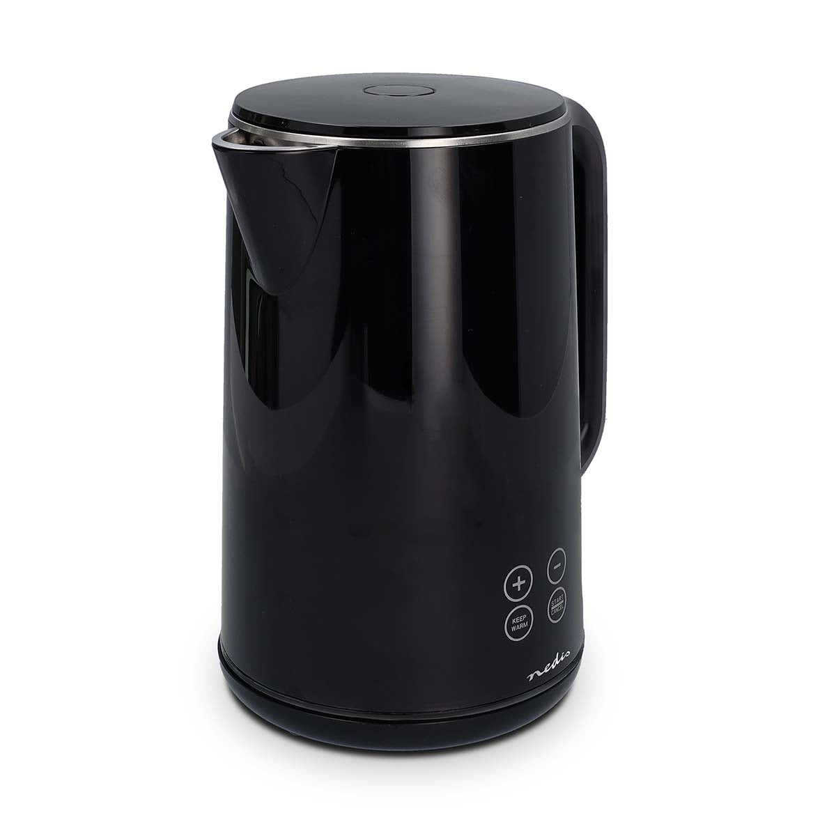 Electric Kettle | 1.7 l | Plastic | Black | 50,60,70,80,90,100 °C | Temperature indicator | Rotatable 360 degrees | Concealed heating element | Strix® controller | Boil-dry protection