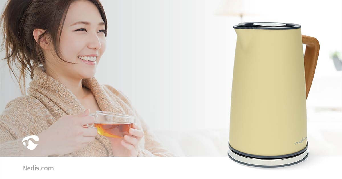 Electric Kettle | 1.7 l | Soft-Touch | Yellow | Rotatable 360 degrees | Concealed heating element | Strix® controller | Boil-dry protection