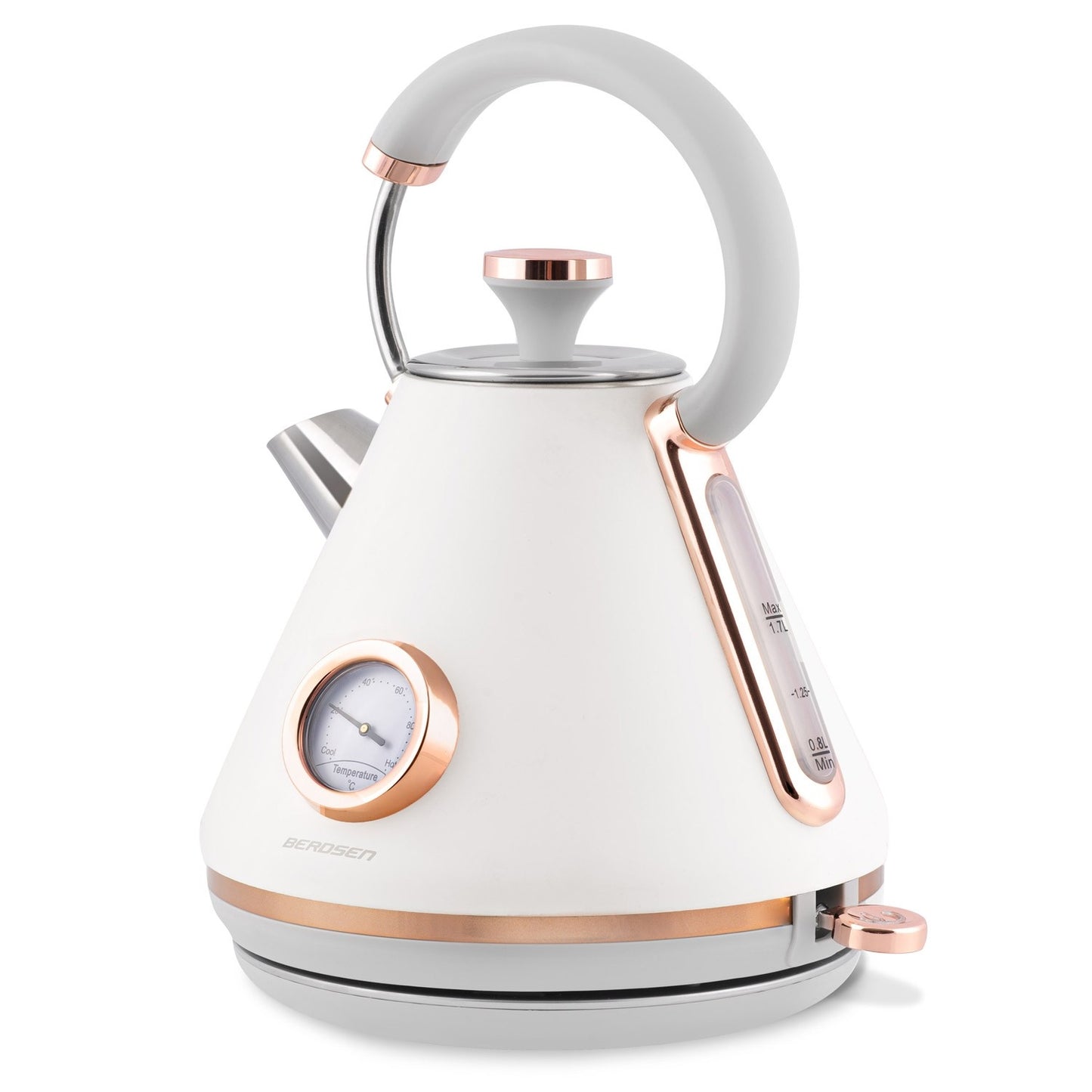 Electric Kettle with Thermometer 1.7L BD-701 White
