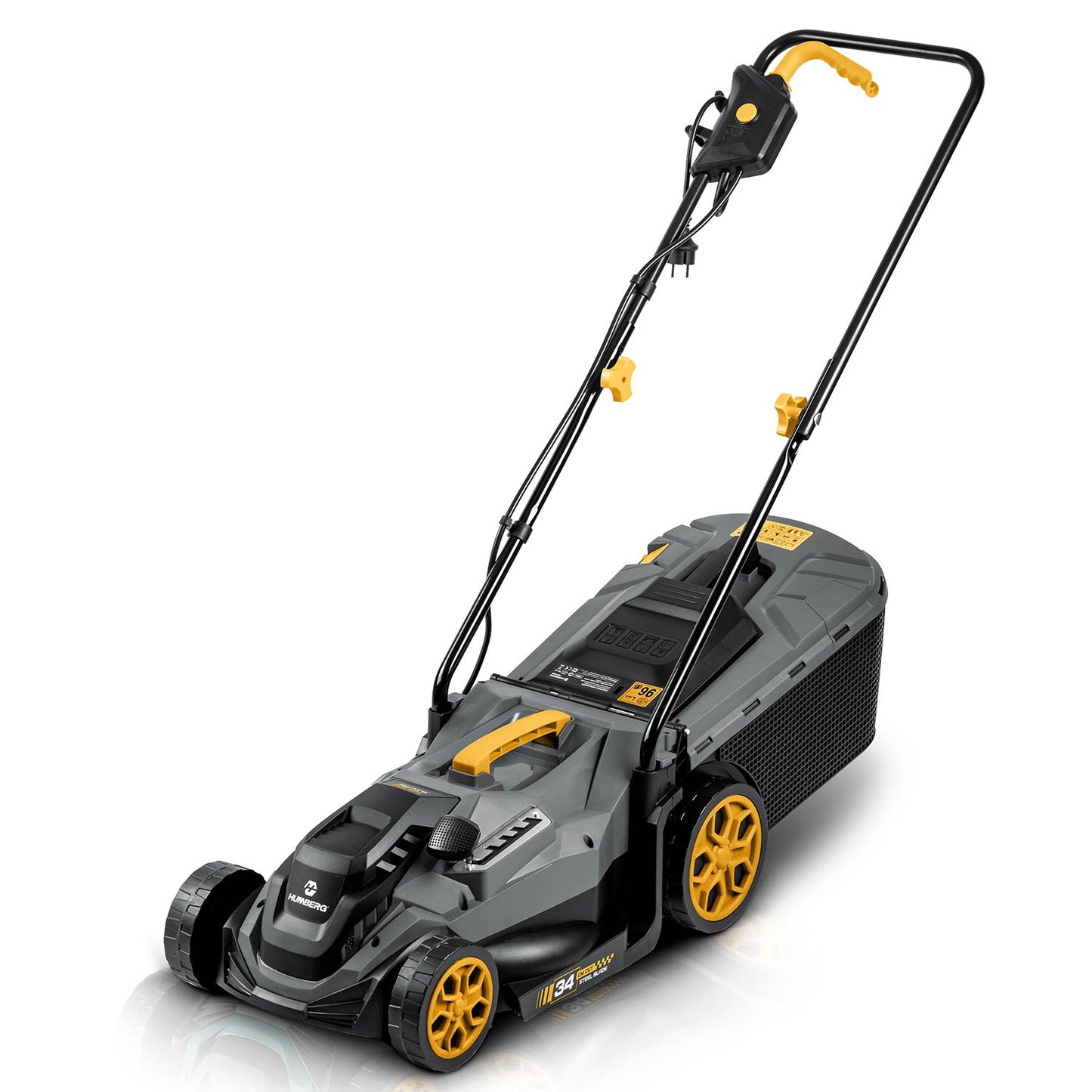 Electric Lawn Mower, 1400W, 34cm Cutting Width
