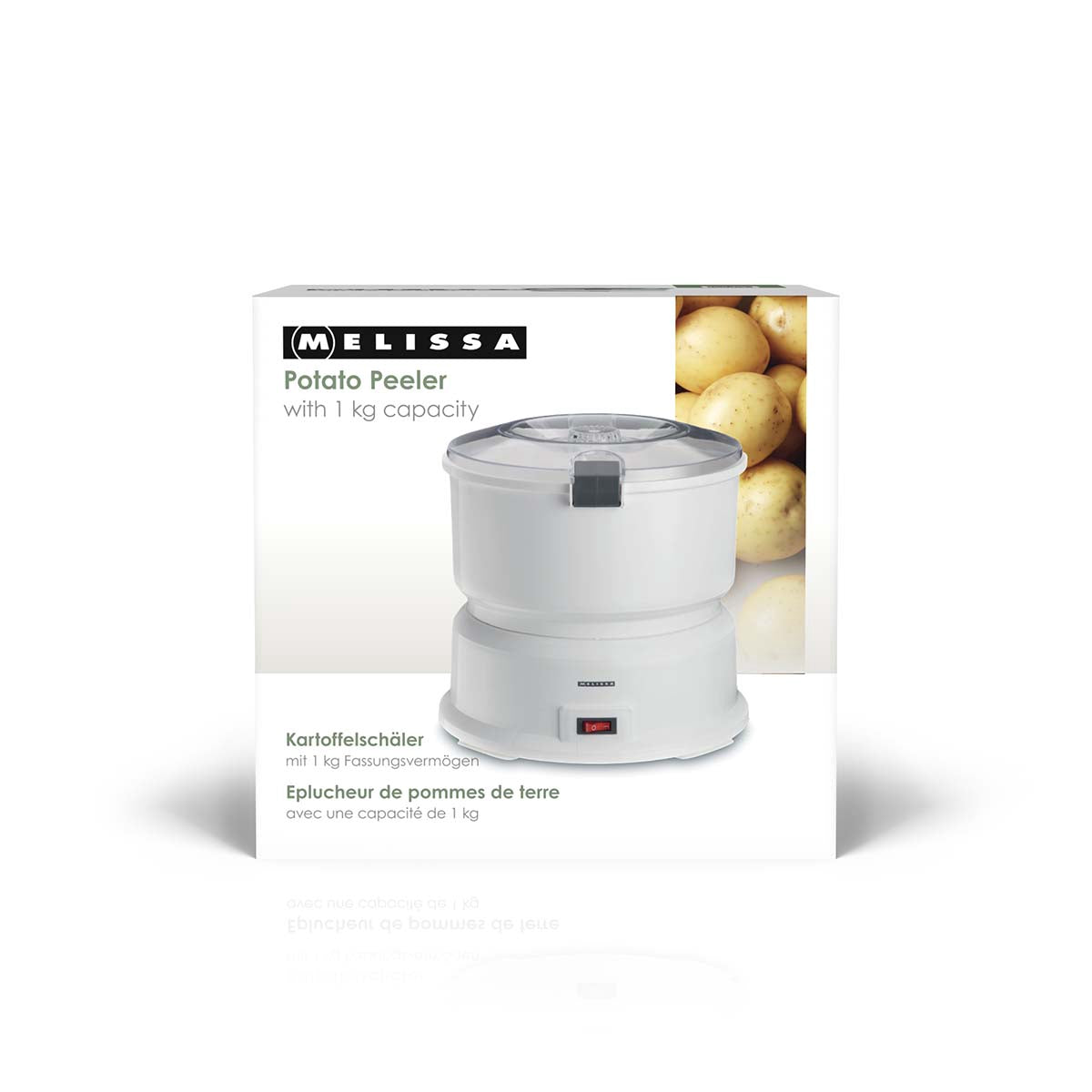 Electric Potato Peeler, 1000g Capacity, 85W, White