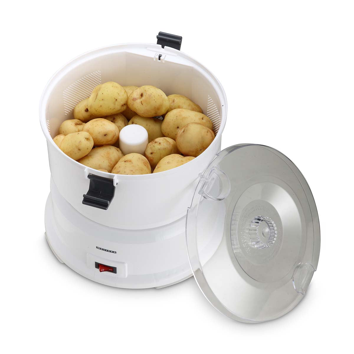Electric Potato Peeler & Salad Spinner, 1000g, 85W, White