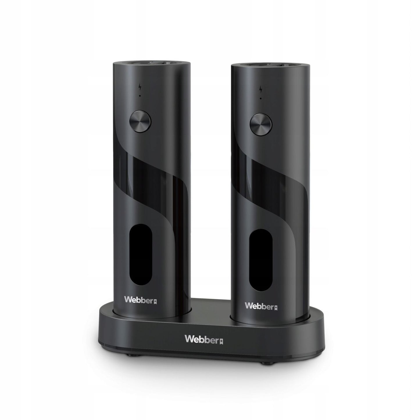 Electric Salt & Pepper Grinder Set, USB Rechargeable, 2-Pack