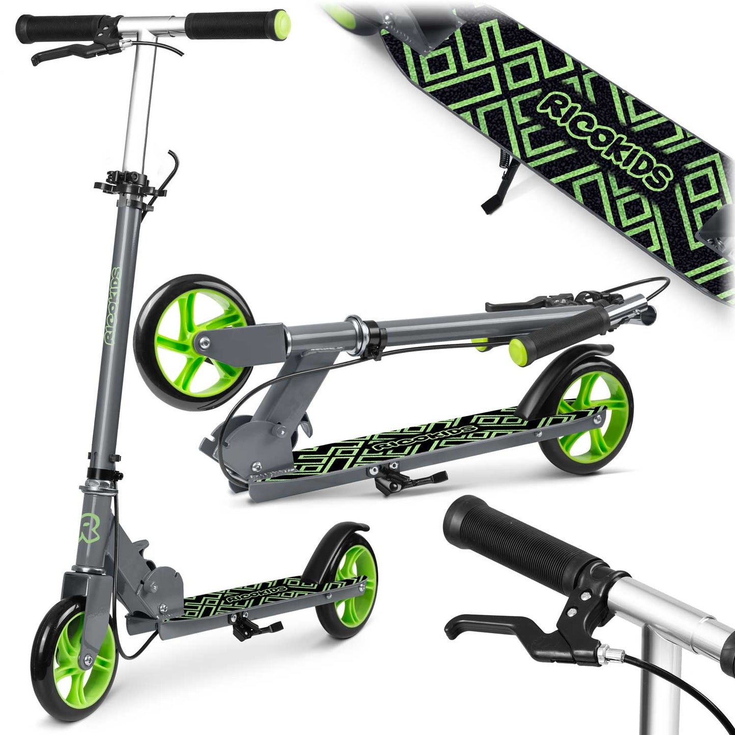 Scooter Kodi Grey-Green Ricokids