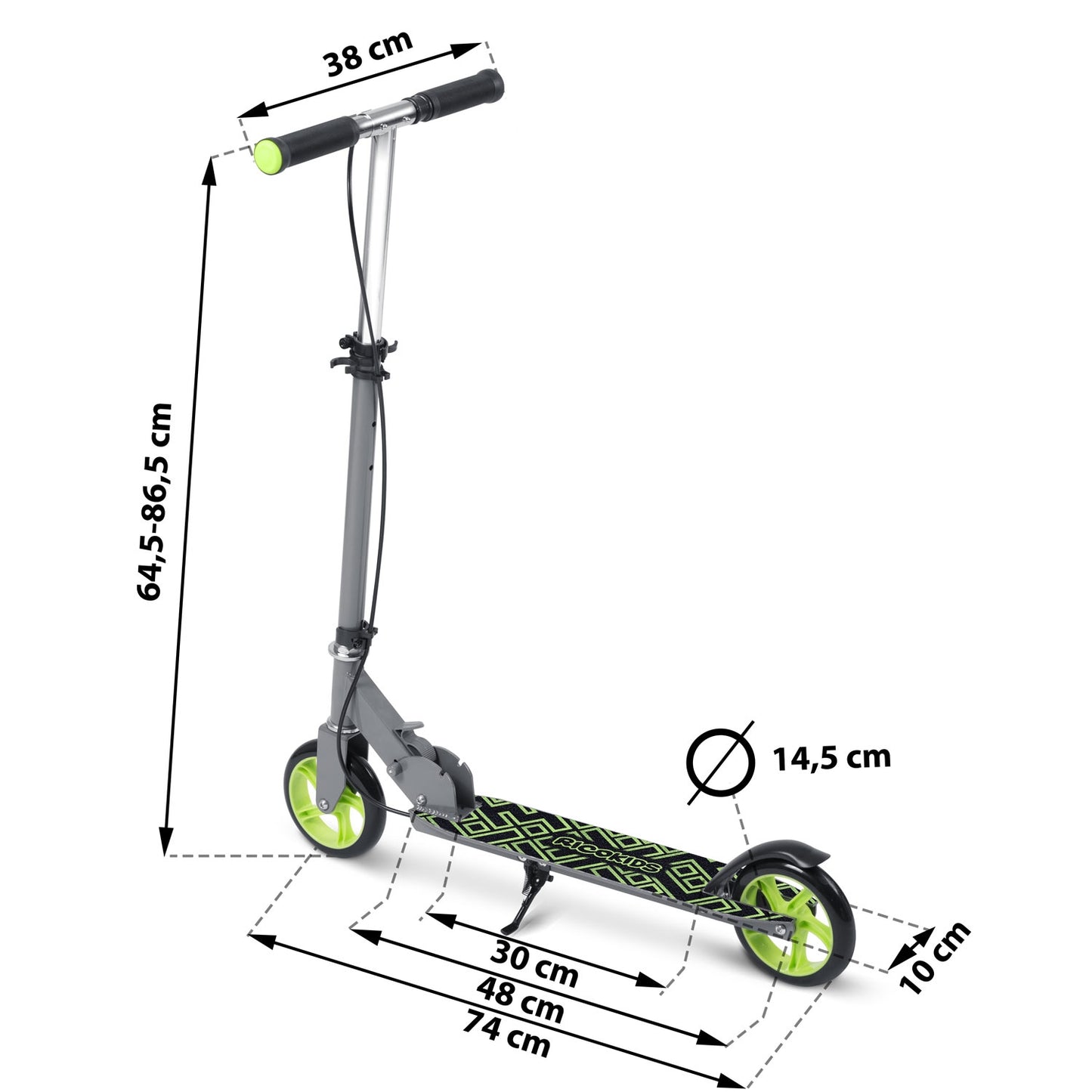 Scooter Kodi Grey-Green Ricokids