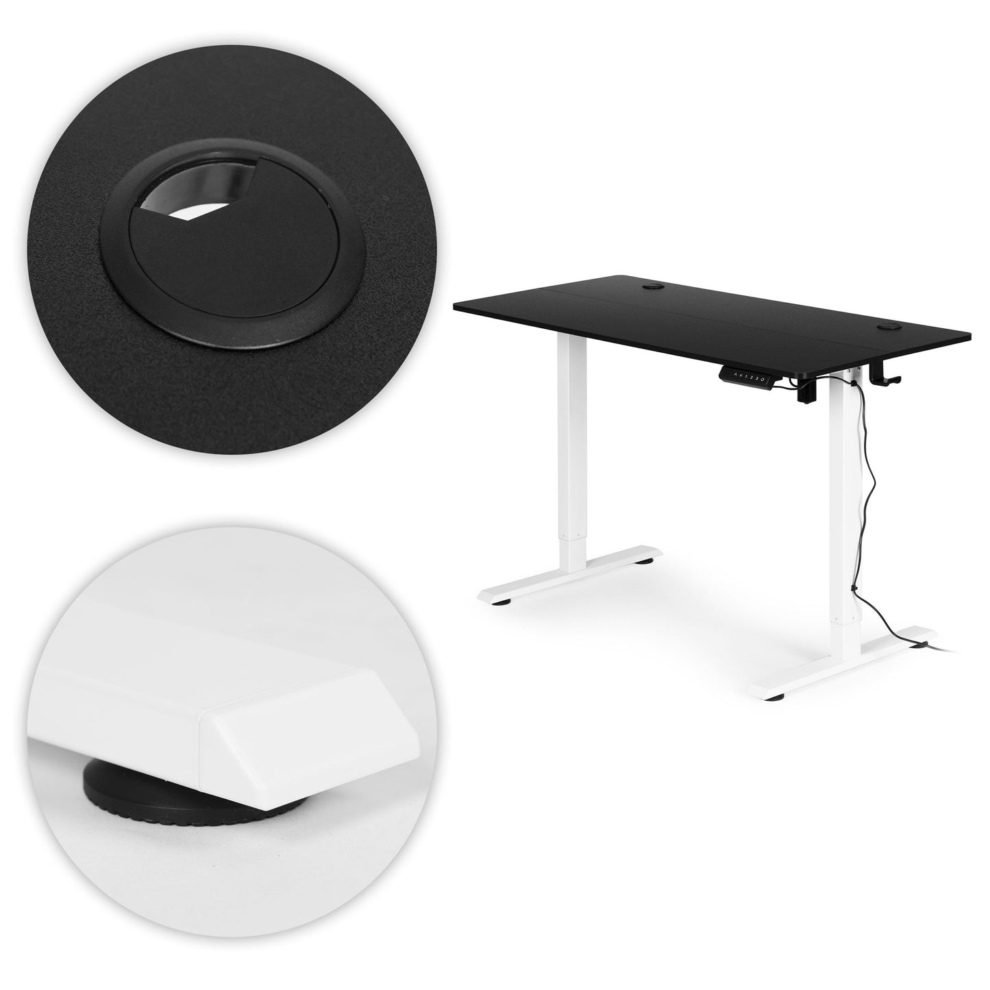 Electric Standing Desk, 120x60 cm, Height Adjustable