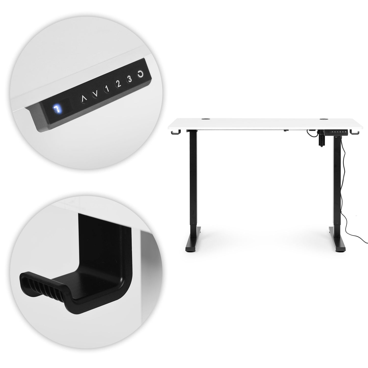 Electric Standing Desk, 120x60 cm, Height Adjustable