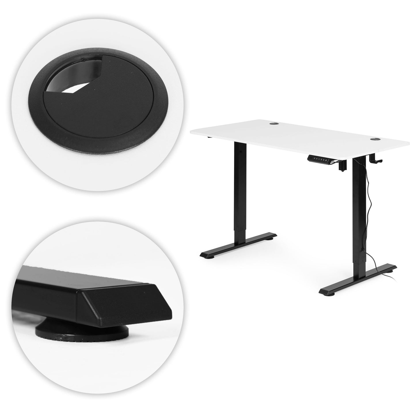 Electric Standing Desk, 120x60 cm, Height Adjustable