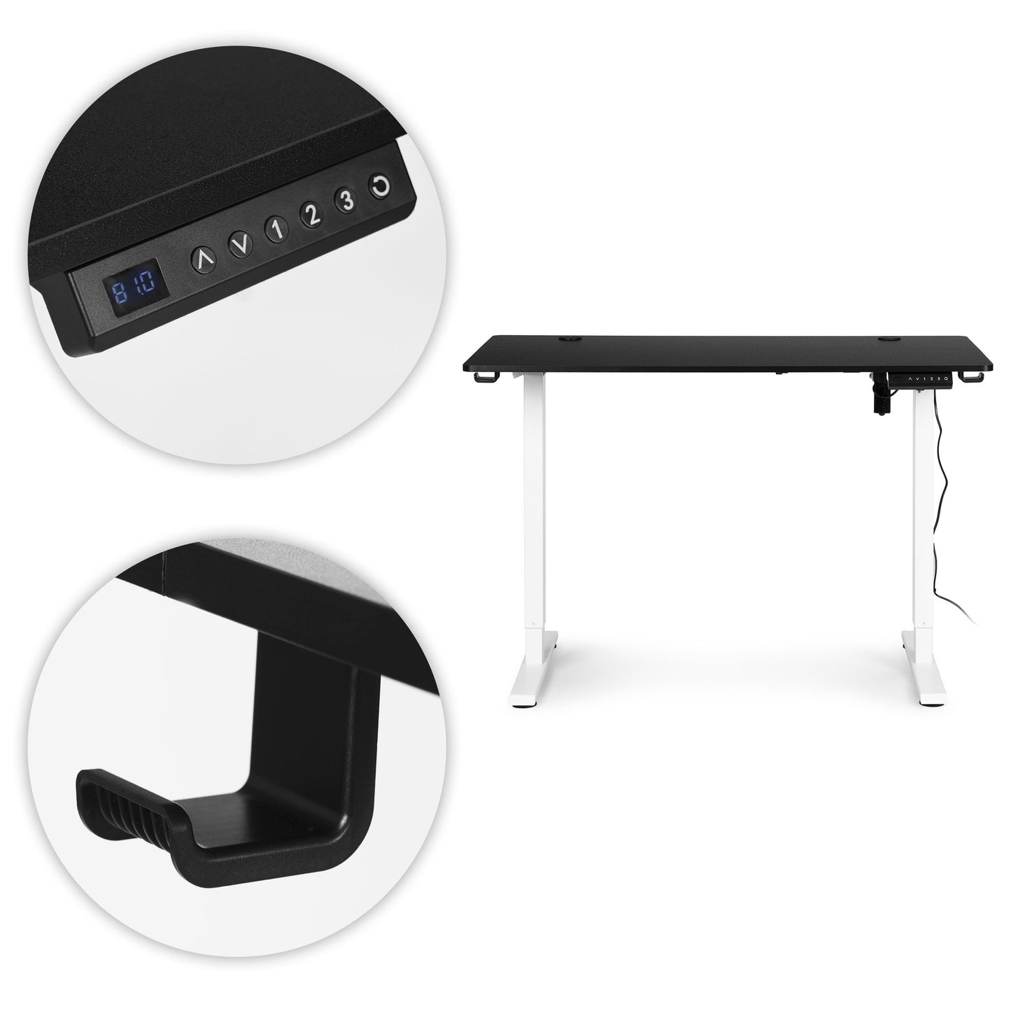 Electric Standing Desk, 120x60 cm, Height Adjustable