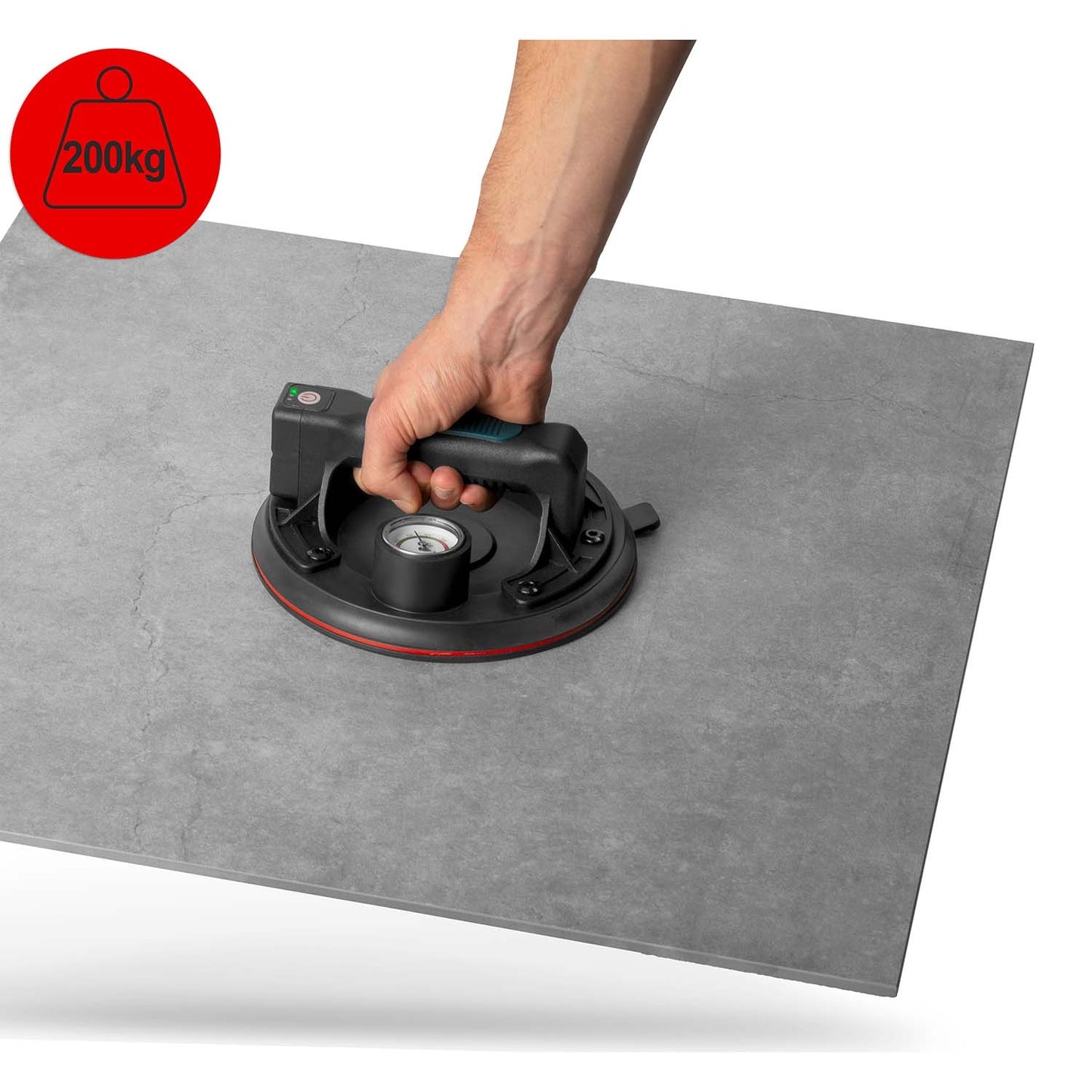 Electric Vacuum Tile Suction Cup, Up to 200 kg Capacity