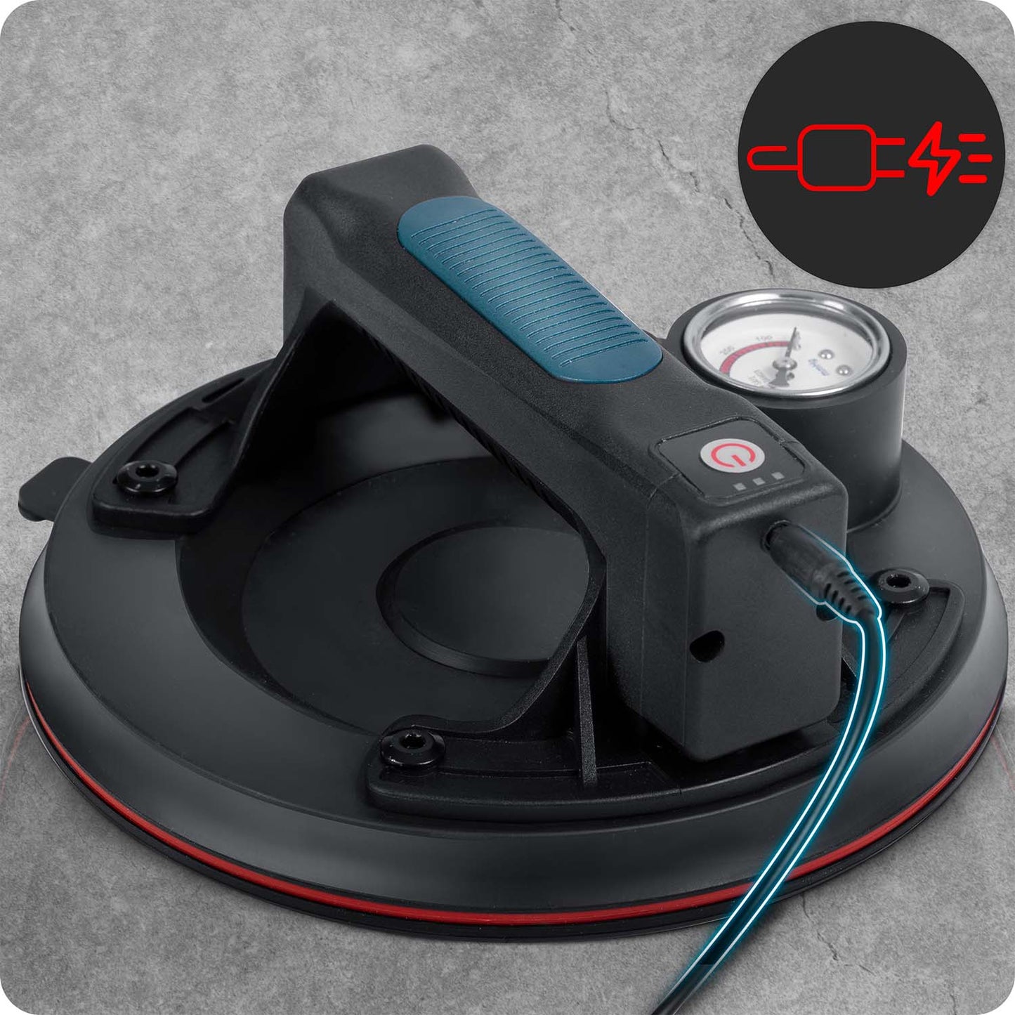 Electric Vacuum Tile Suction Cup, Up to 200 kg Capacity