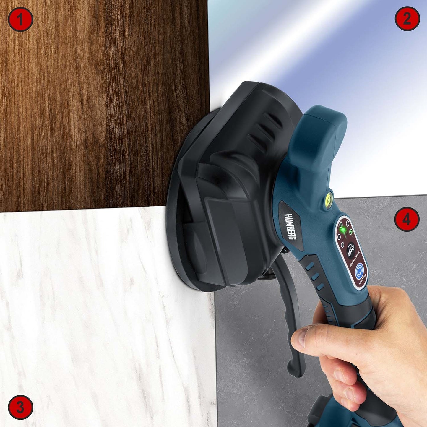 Electric Vacuum Tile Vibrator, 100 kg Capacity
