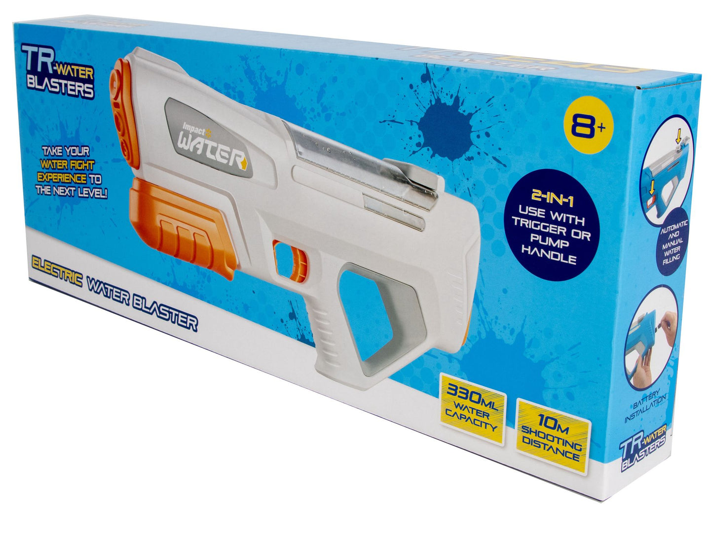 Electric Water Blaster, Pump Action, 330ml Tank