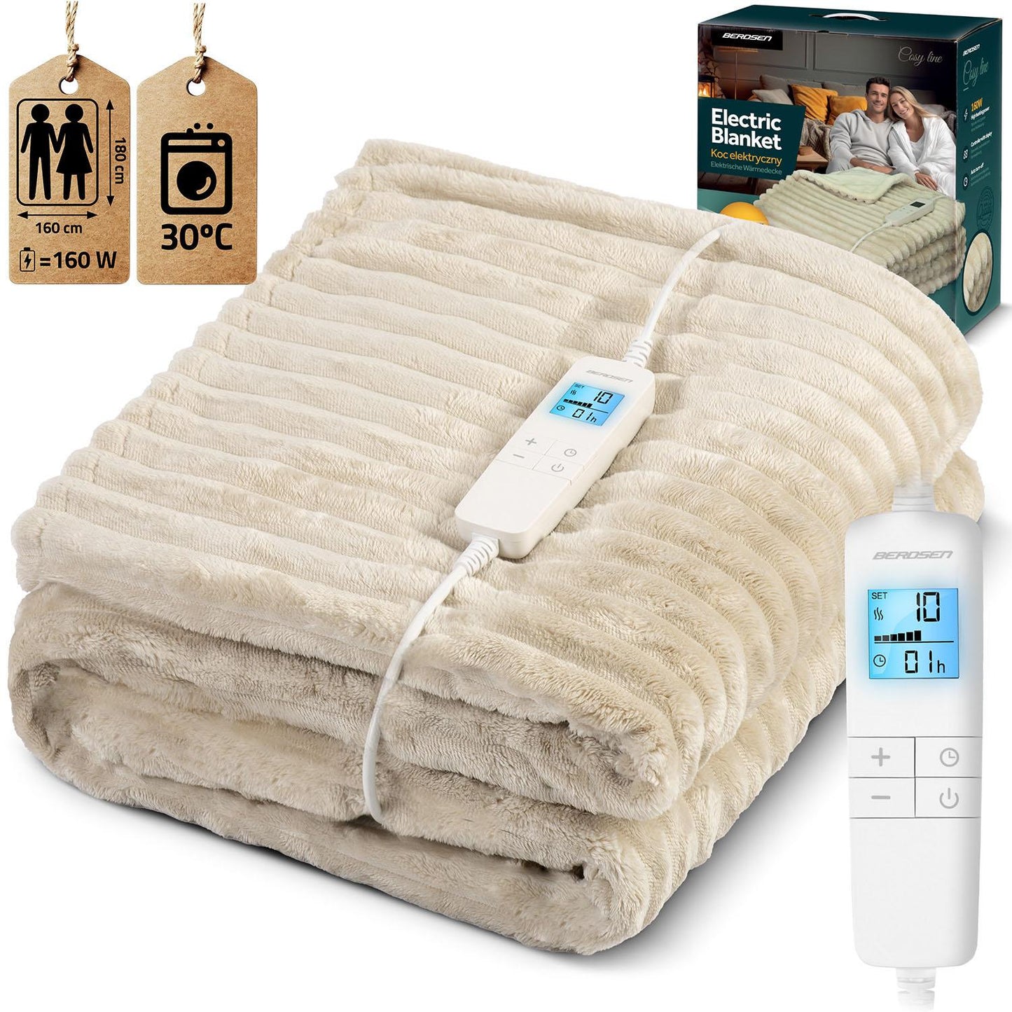 Electric blanket 180 x 160 cm Berdsen BD-961