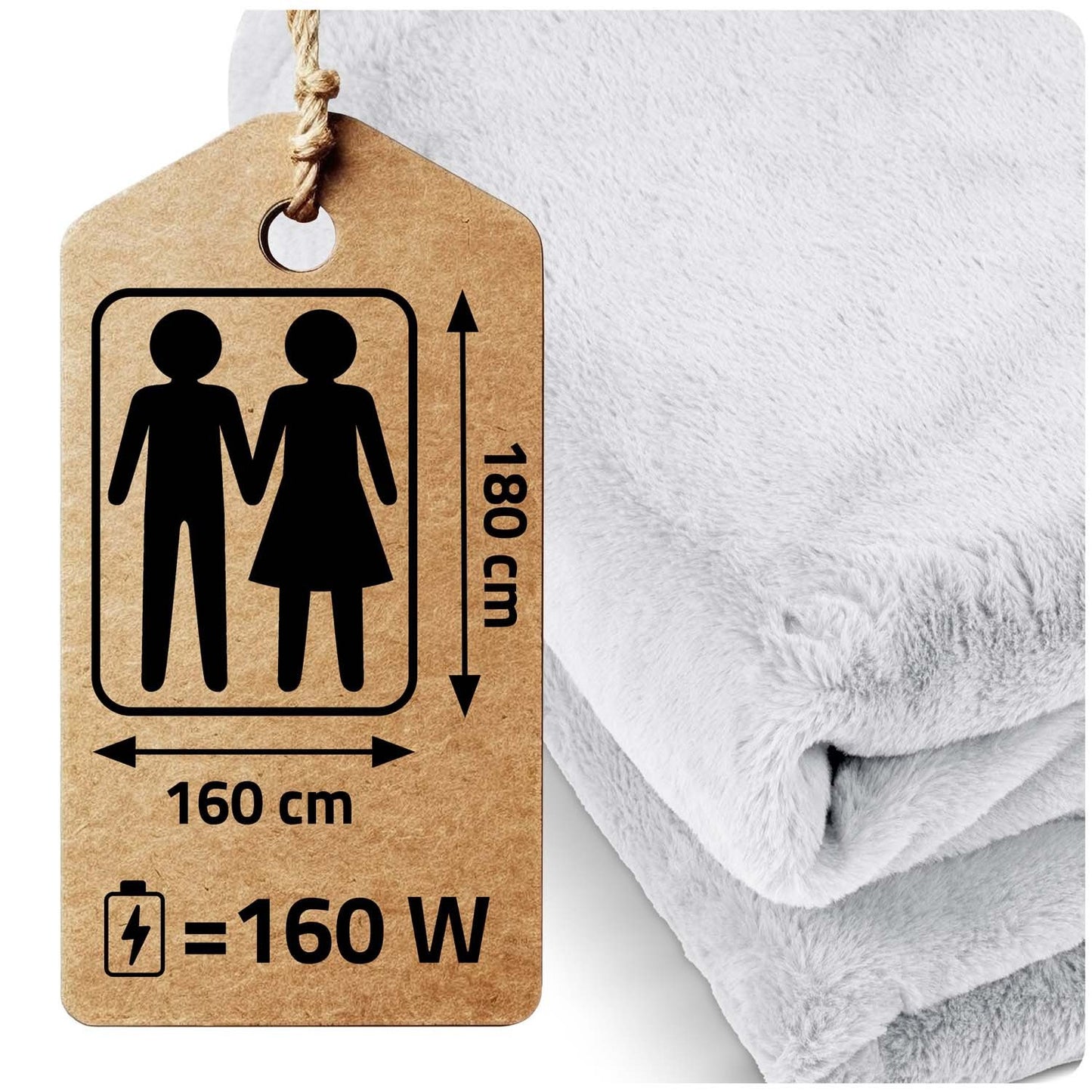 Electric blanket 180 x 160 cm Berdsen BD-962