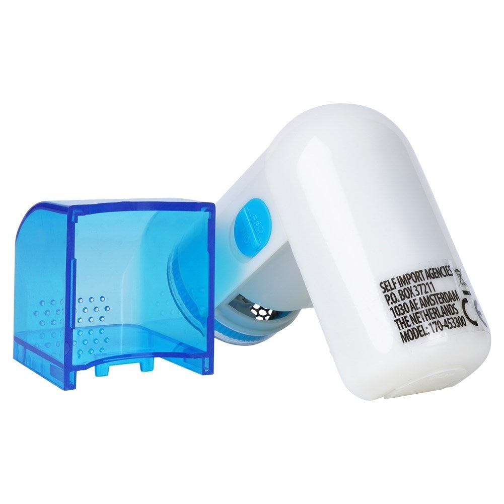 Electric burr remover with triple blade and brush