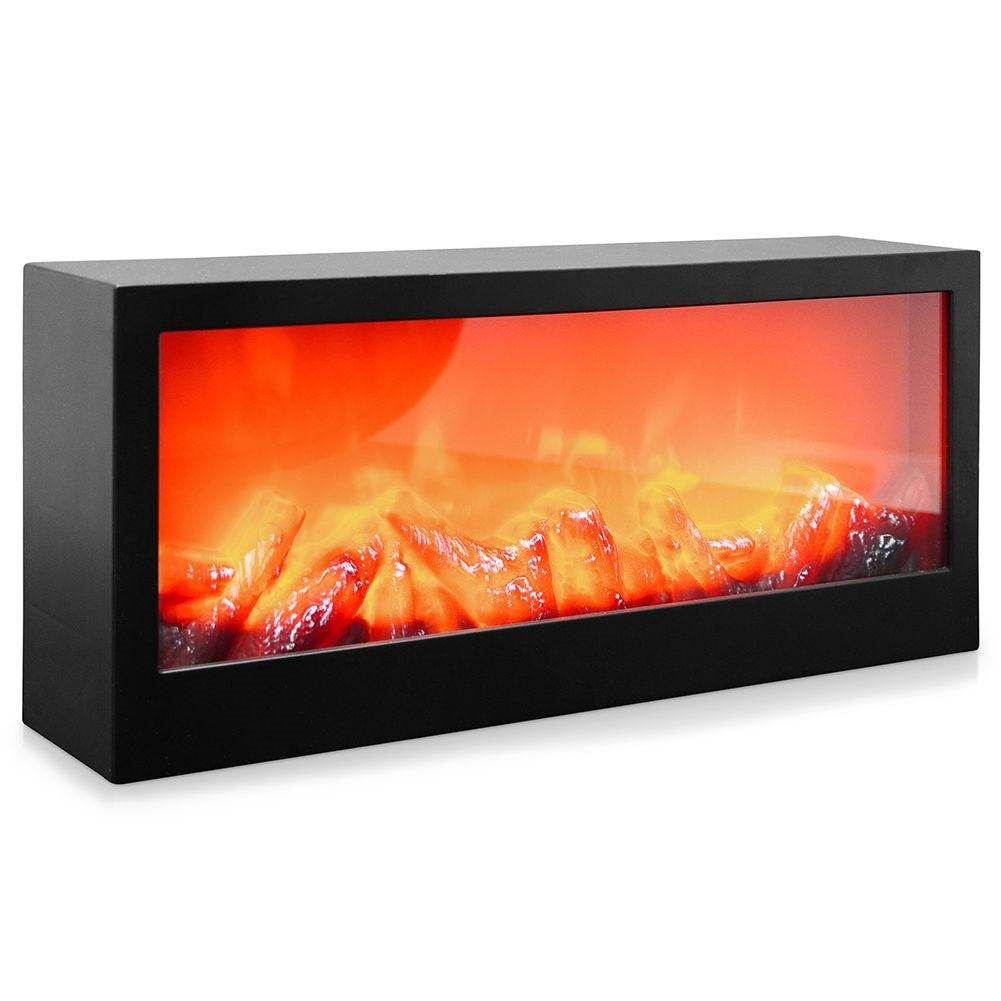 Electric fireplace with LED light for a cozy atmosphere
