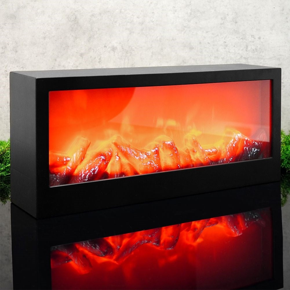 Electric fireplace with LED light for a cozy atmosphere